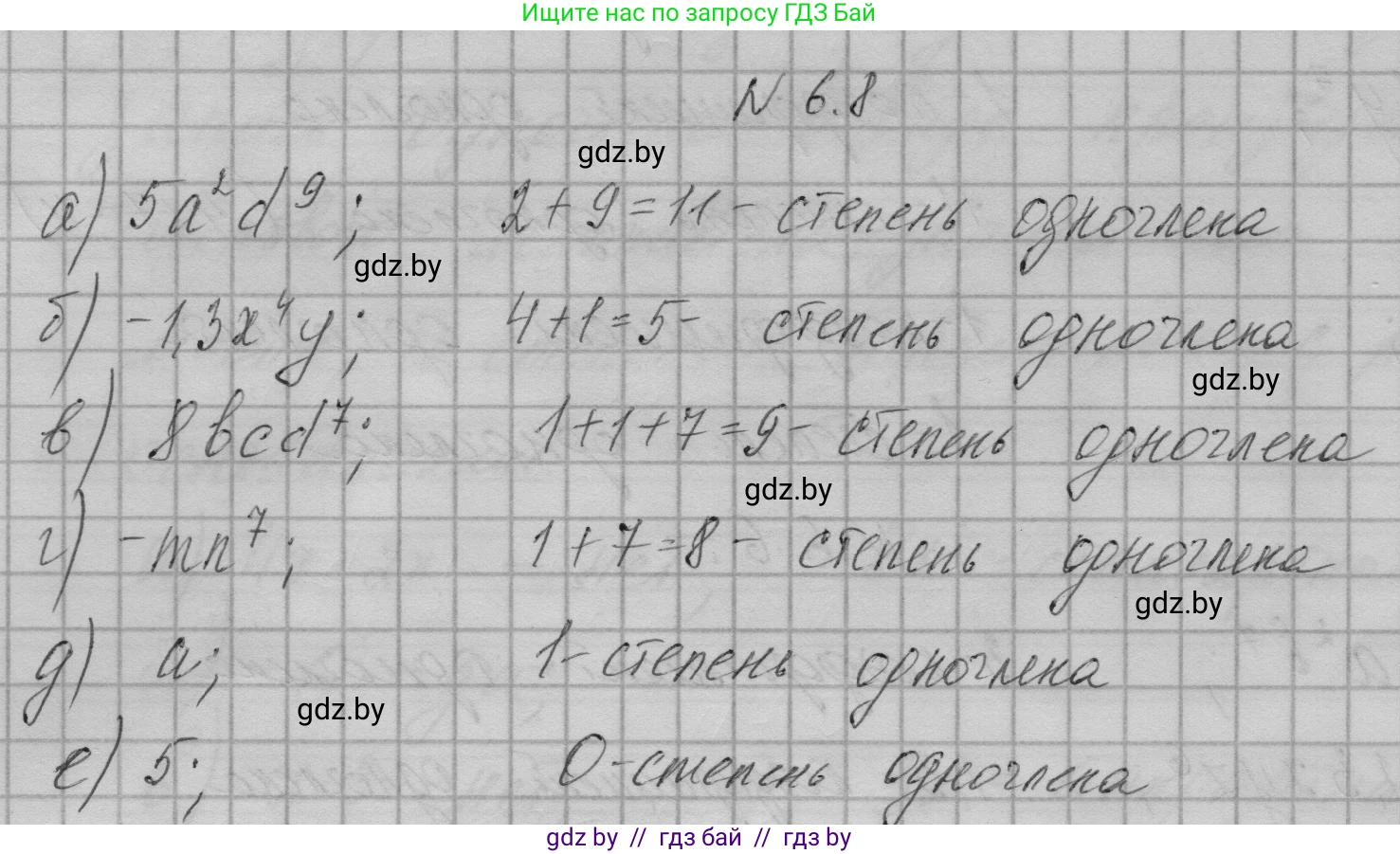 Алгебра, 7-9 класс Сборник задач, авторы: Арефьева Ирина Глебовна, Пирютко Ольга Николаевна, издательство Народная асвета, Минск, 2020, страница 30, номер 6.8, Решение