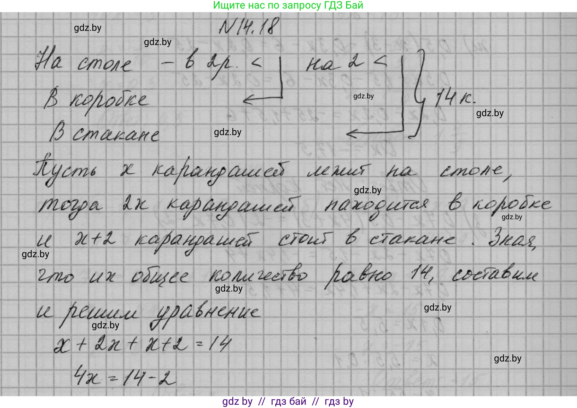 Алгебра, 7-9 класс Сборник задач, авторы: Арефьева Ирина Глебовна, Пирютко Ольга Николаевна, издательство Народная асвета, Минск, 2020, страница 63, номер 14.18, Решение