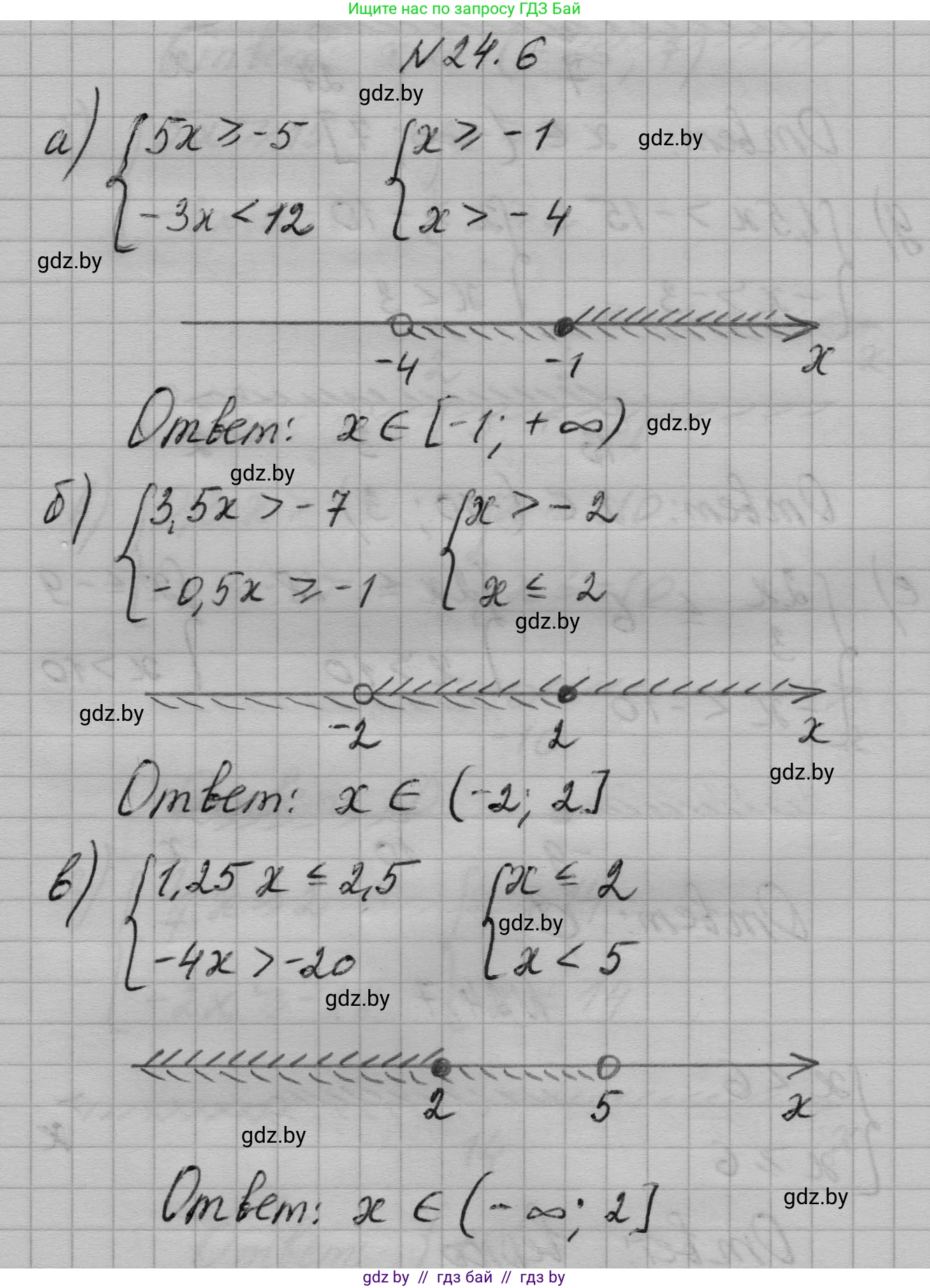 Алгебра, 7-9 класс Сборник задач, авторы: Арефьева Ирина Глебовна, Пирютко Ольга Николаевна, издательство Народная асвета, Минск, 2020, страница 113, номер 24.6, Решение