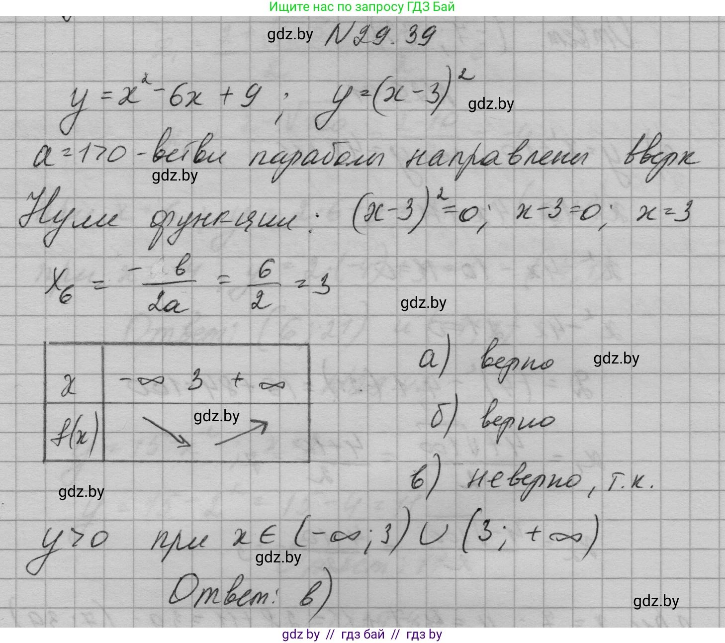 Алгебра, 7-9 класс Сборник задач, авторы: Арефьева Ирина Глебовна, Пирютко Ольга Николаевна, издательство Народная асвета, Минск, 2020, страница 137, номер 29.39, Решение