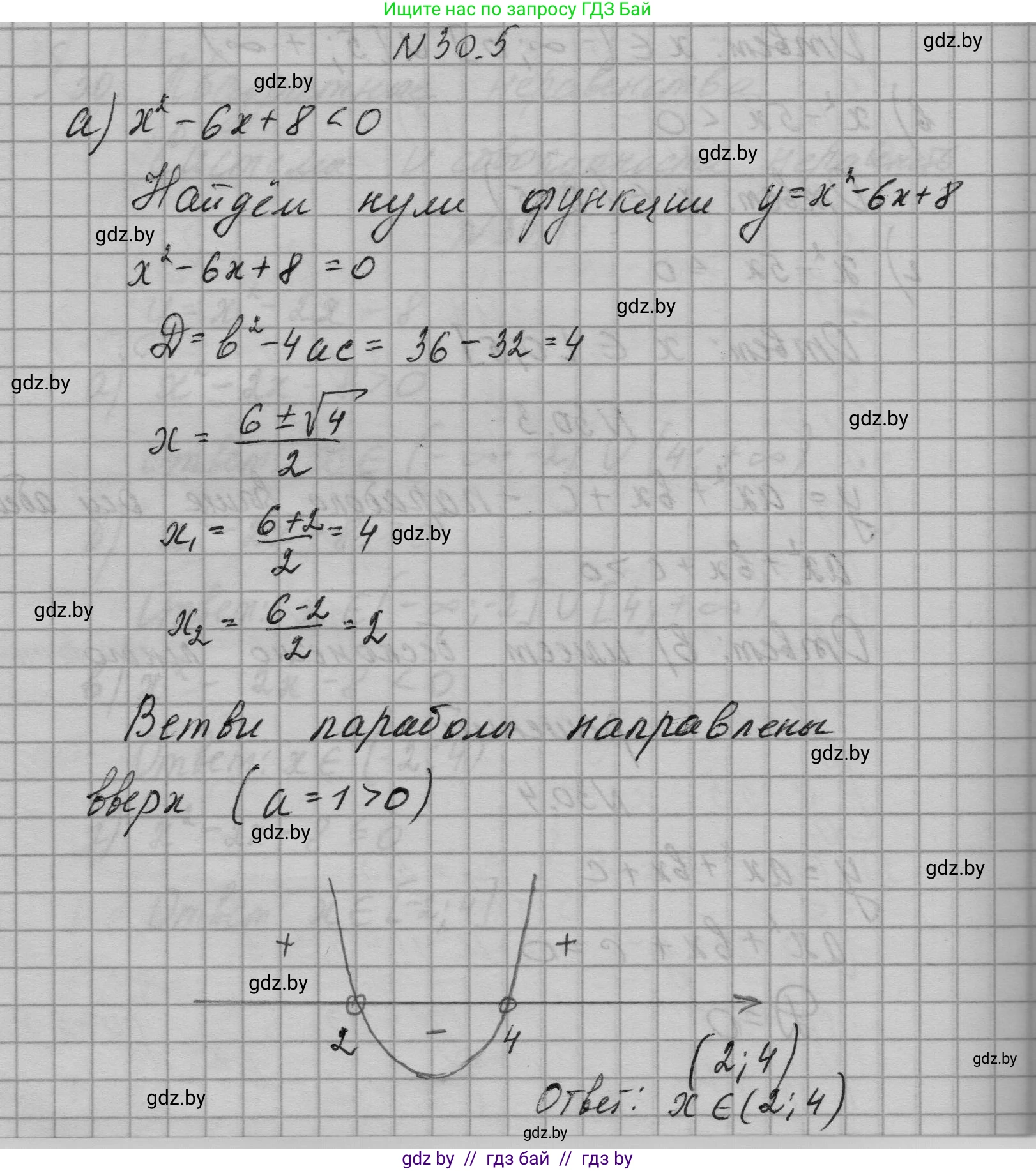Алгебра, 7-9 класс Сборник задач, авторы: Арефьева Ирина Глебовна, Пирютко Ольга Николаевна, издательство Народная асвета, Минск, 2020, страница 141, номер 30.5, Решение