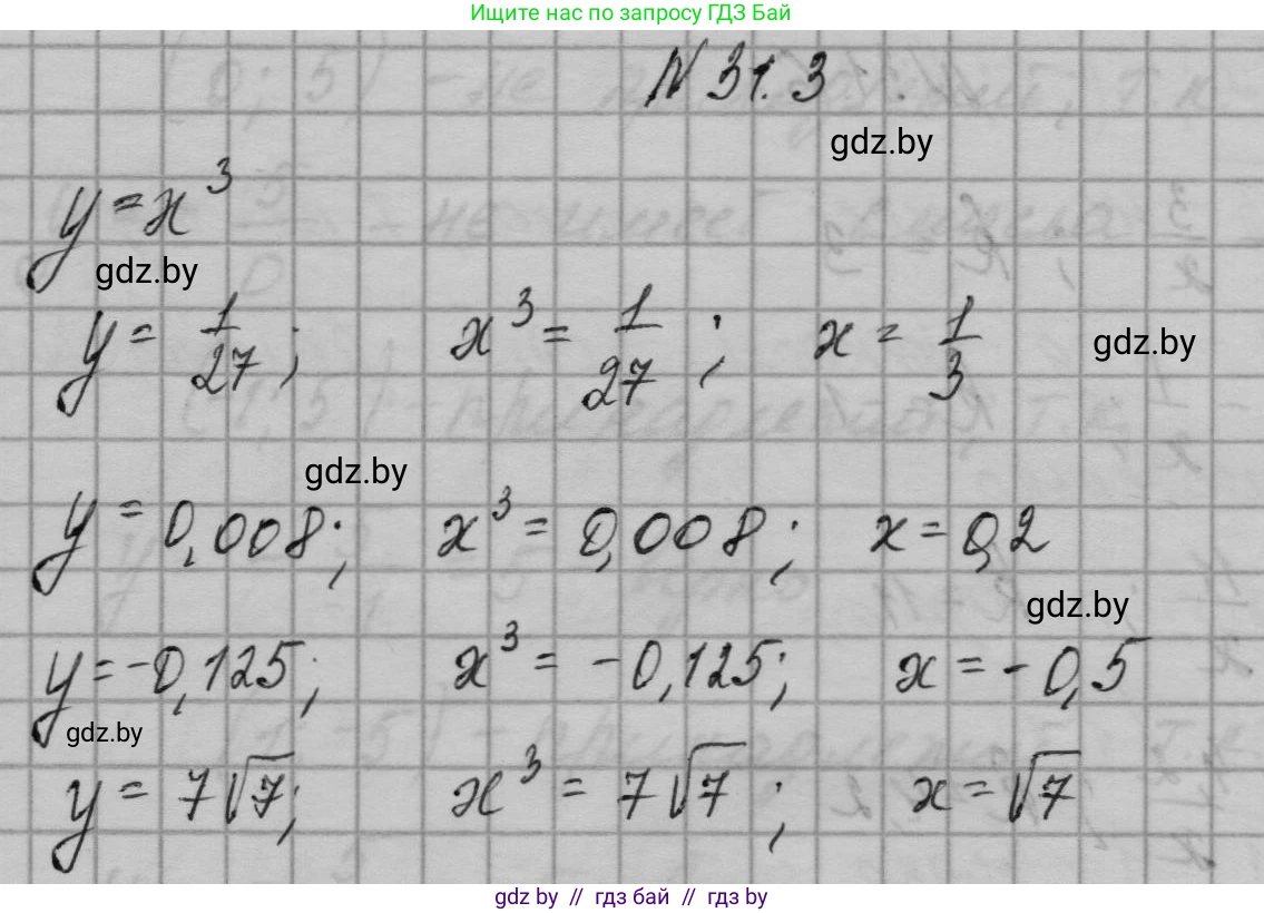 Алгебра, 7-9 класс Сборник задач, авторы: Арефьева Ирина Глебовна, Пирютко Ольга Николаевна, издательство Народная асвета, Минск, 2020, страница 147, номер 31.3, Решение