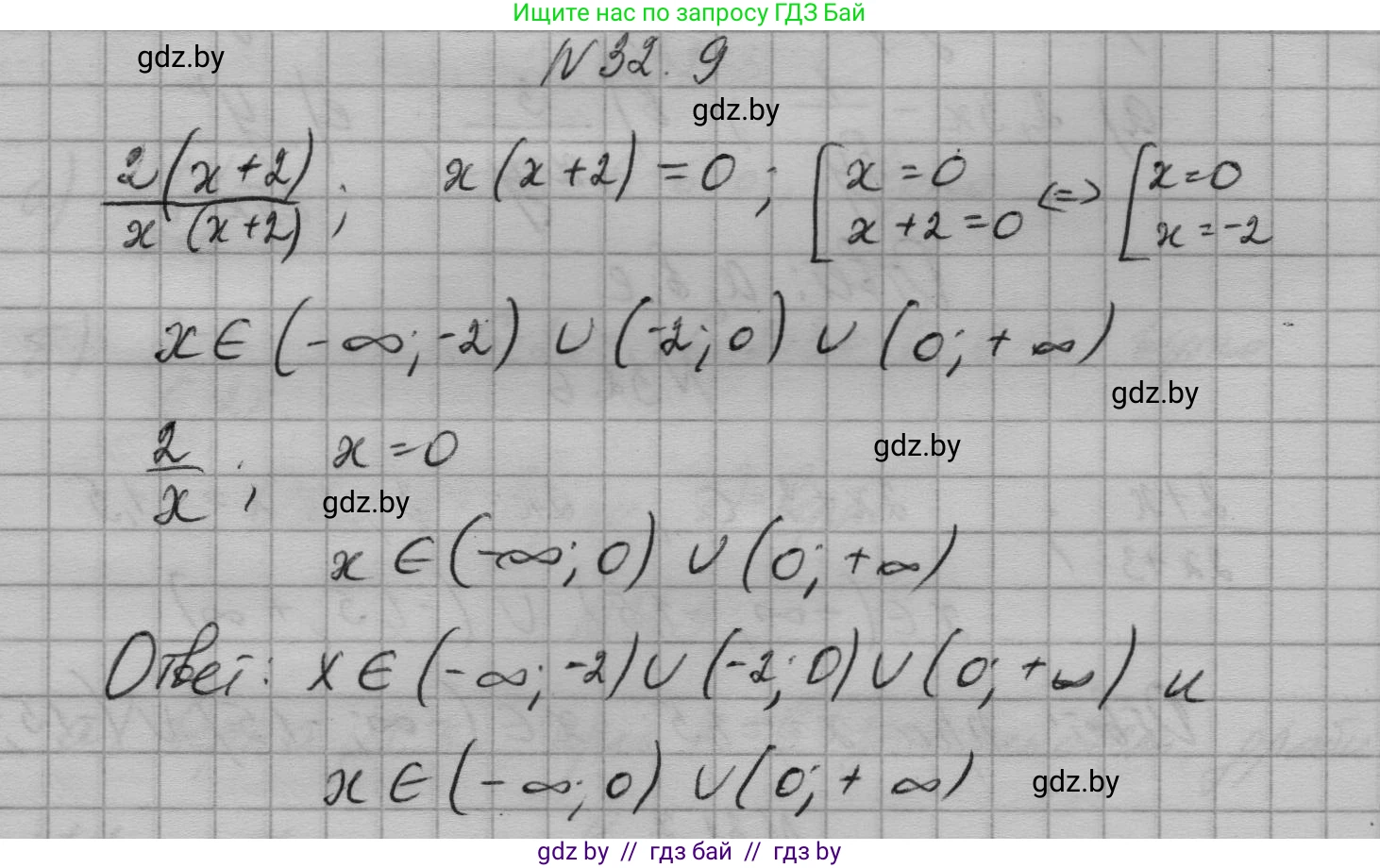 Алгебра, 7-9 класс Сборник задач, авторы: Арефьева Ирина Глебовна, Пирютко Ольга Николаевна, издательство Народная асвета, Минск, 2020, страница 153, номер 32.9, Решение