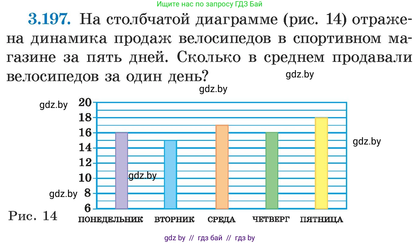 Алгебра, 7 класс Учебник, авторы: Арефьева Ирина Глебовна, Пирютко Ольга Николаевна, издательство Народная асвета, Минск, 2022, зелёного цвета, страница 190, номер 3.197, Условие