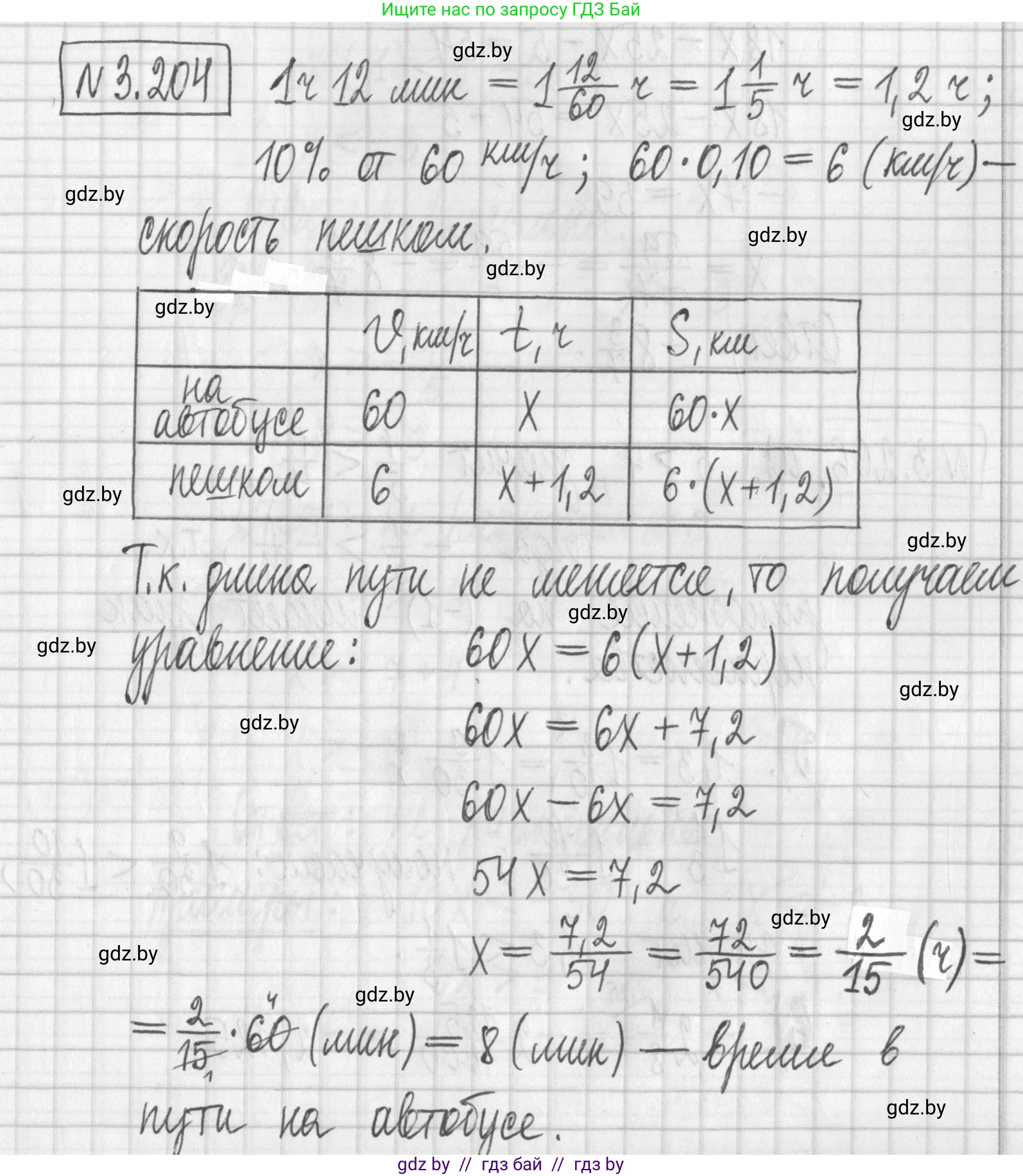 Алгебра, 7 класс Учебник, авторы: Арефьева Ирина Глебовна, Пирютко Ольга Николаевна, издательство Народная асвета, Минск, 2022, зелёного цвета, страница 191, номер 3.204, Решение