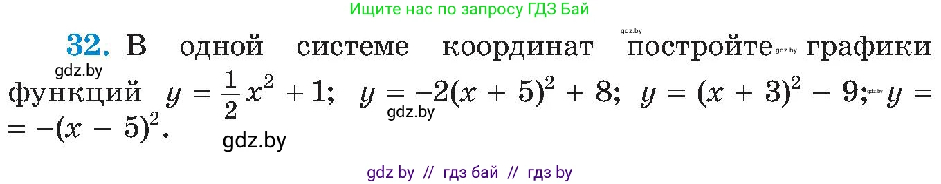 Алгебра, 8 класс Учебник, авторы: Арефьева Ирина Глебовна, Пирютко Ольга Николаевна, издательство Адукацыя i выхаванне, Минск, 2024, бирюзового цвета, страница 250, номер 32, Условие