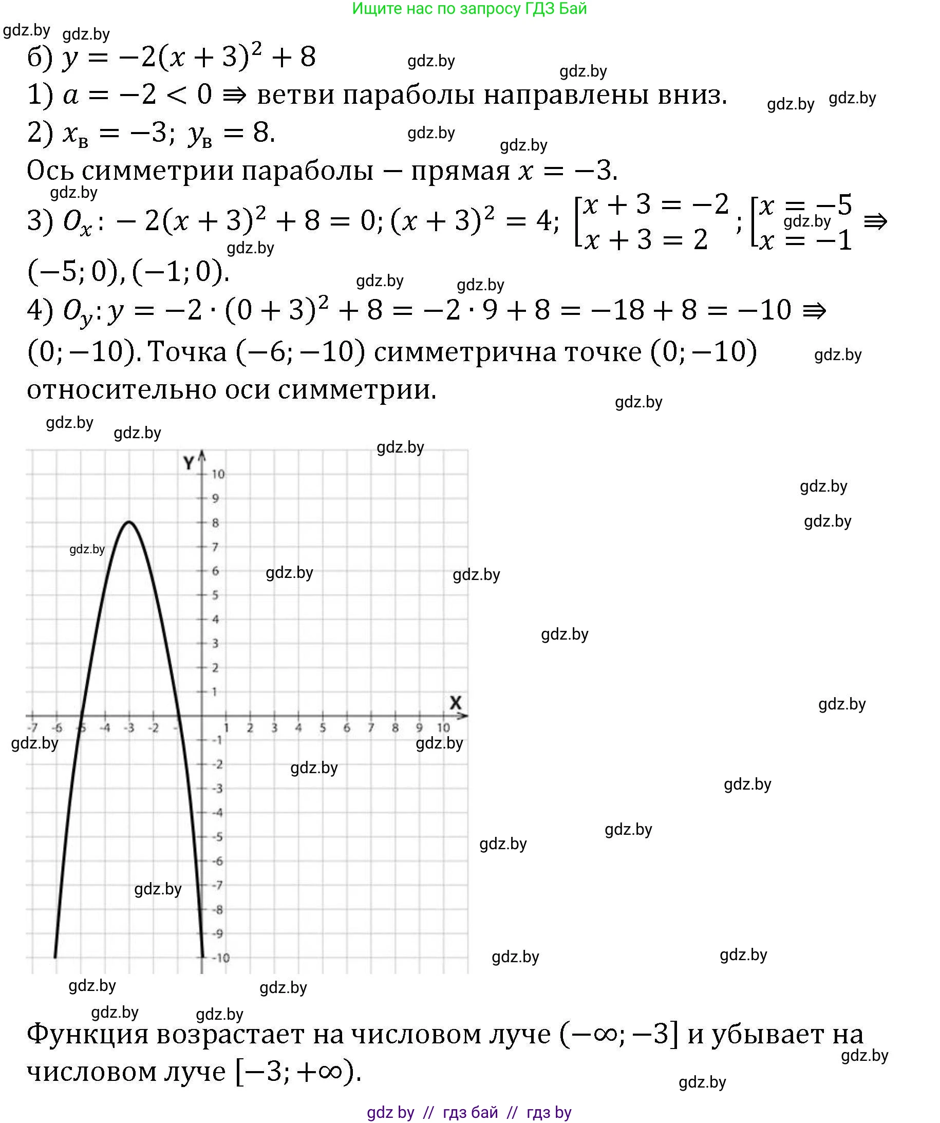 Алгебра, 8 класс Учебник, авторы: Арефьева Ирина Глебовна, Пирютко Ольга Николаевна, издательство Адукацыя i выхаванне, Минск, 2024, бирюзового цвета, страница 188, номер 3.116, Решение (продолжение 2)
