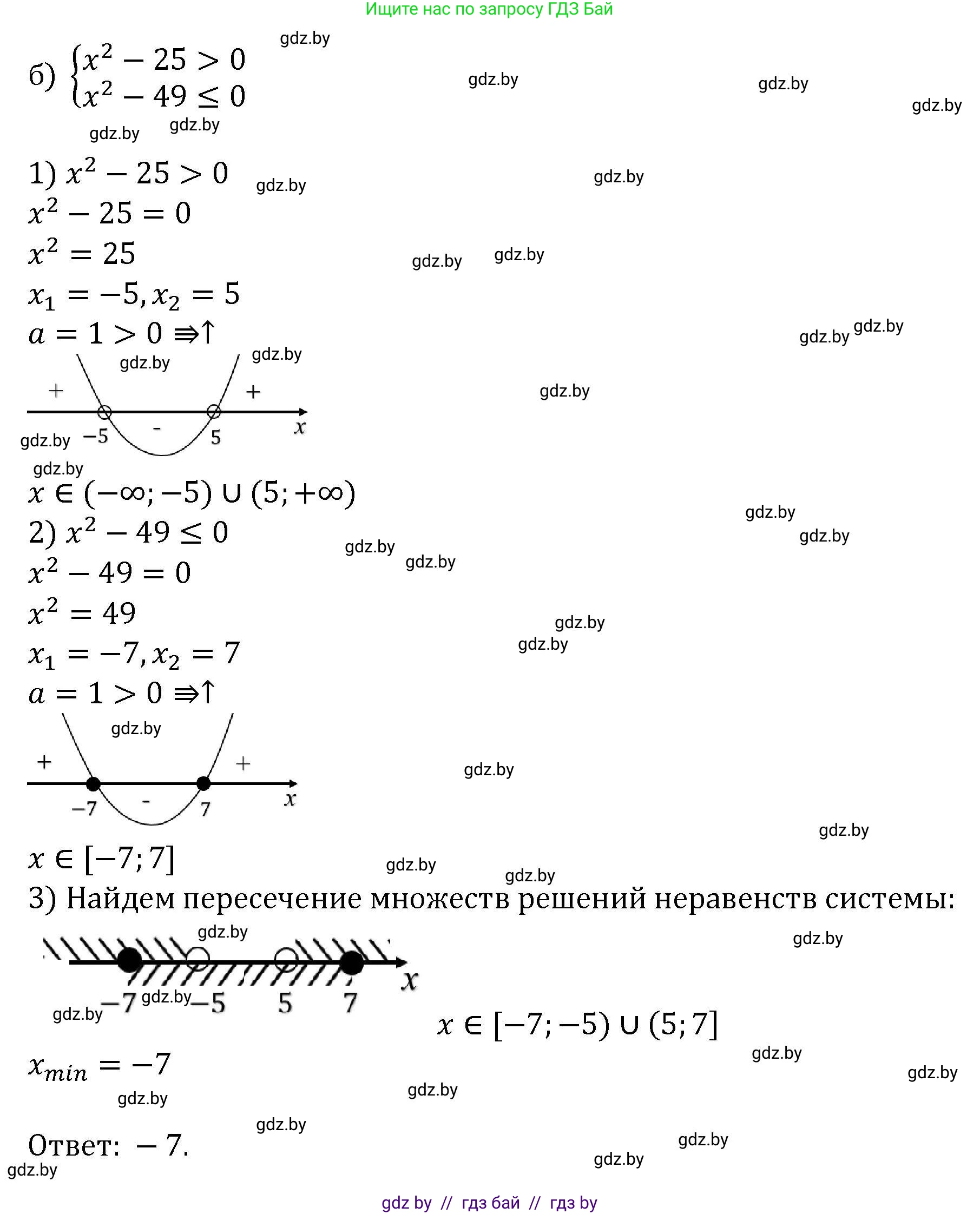 Алгебра, 8 класс Учебник, авторы: Арефьева Ирина Глебовна, Пирютко Ольга Николаевна, издательство Адукацыя i выхаванне, Минск, 2024, бирюзового цвета, страница 207, номер 3.204, Решение (продолжение 2)