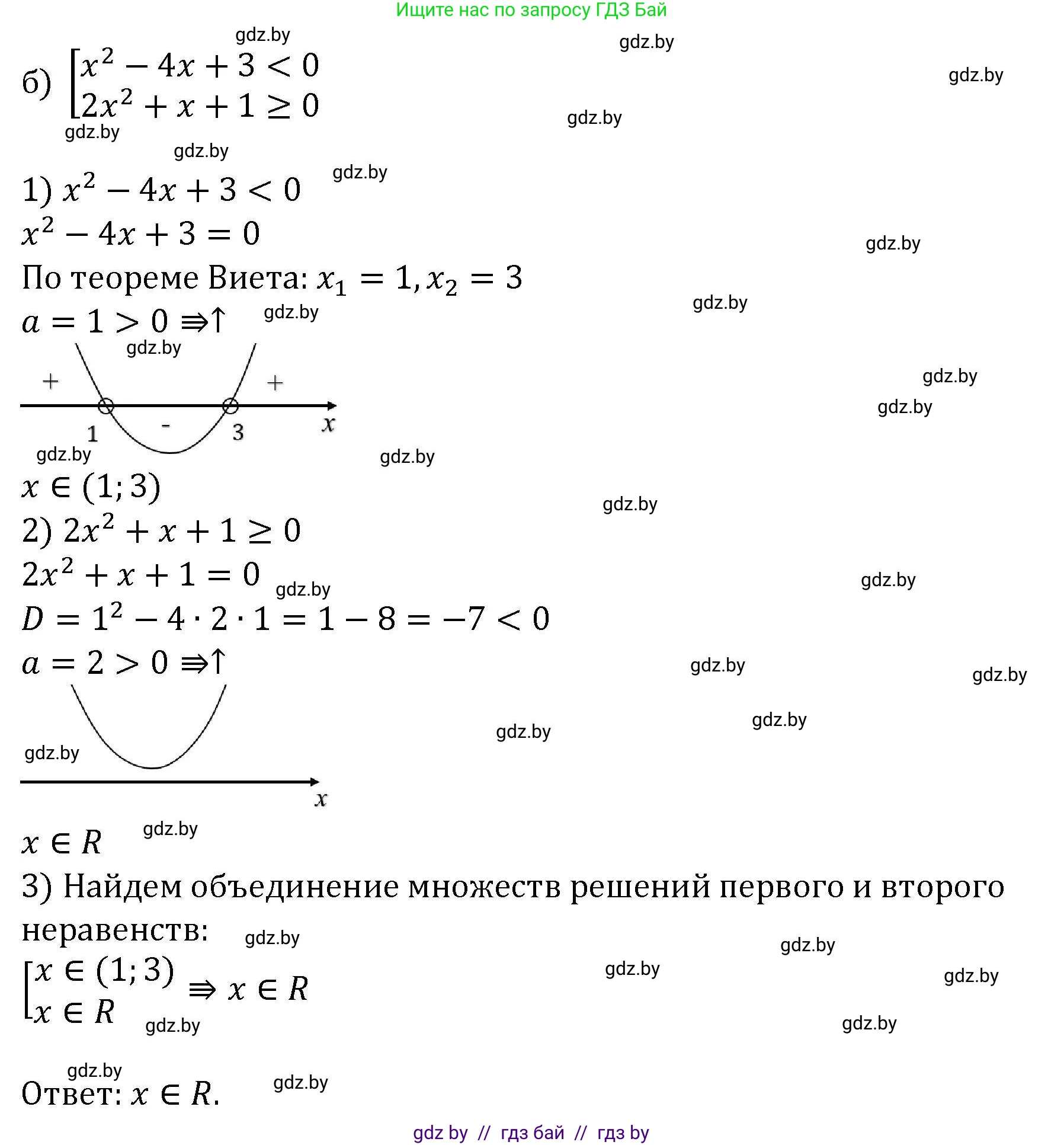 Алгебра, 8 класс Учебник, авторы: Арефьева Ирина Глебовна, Пирютко Ольга Николаевна, издательство Адукацыя i выхаванне, Минск, 2024, бирюзового цвета, страница 208, номер 3.215, Решение (продолжение 2)