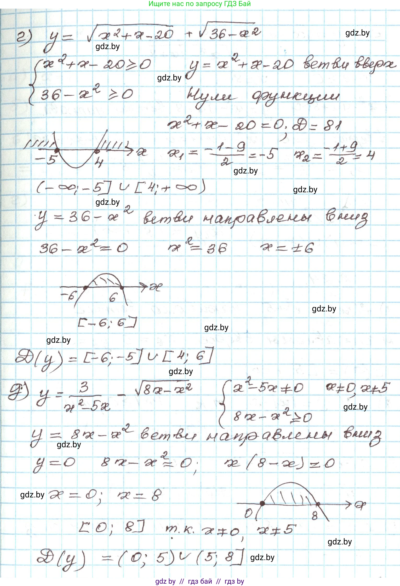 Алгебра, 9 класс Учебник, авторы: Арефьева Ирина Глебовна, Пирютко Ольга Николаевна, издательство Народная асвета, Минск, 2019, голубого цвета, страница 87, номер 2.23, Решение (продолжение 2)
