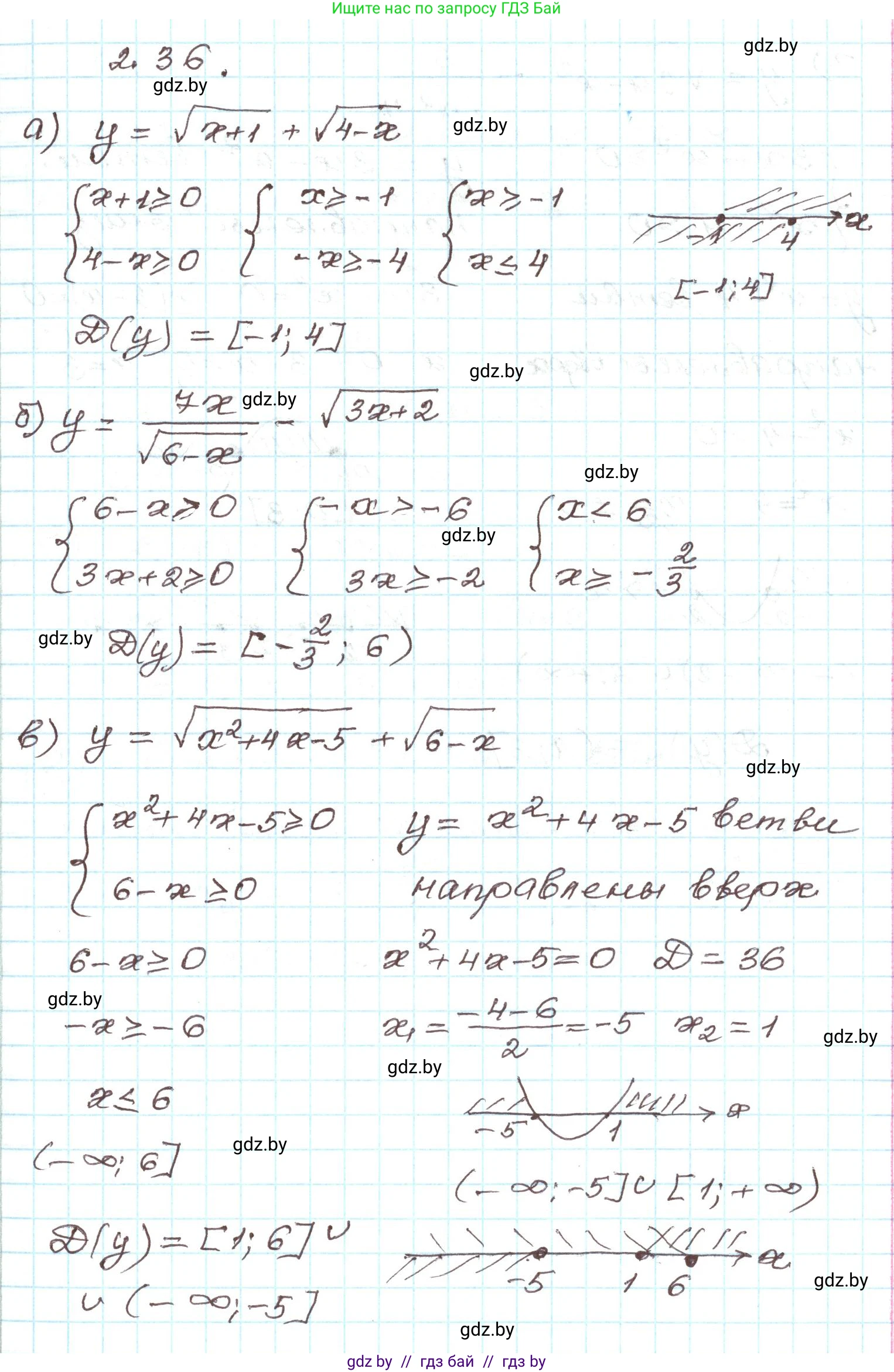 Алгебра, 9 класс Учебник, авторы: Арефьева Ирина Глебовна, Пирютко Ольга Николаевна, издательство Народная асвета, Минск, 2019, голубого цвета, страница 89, номер 2.36, Решение