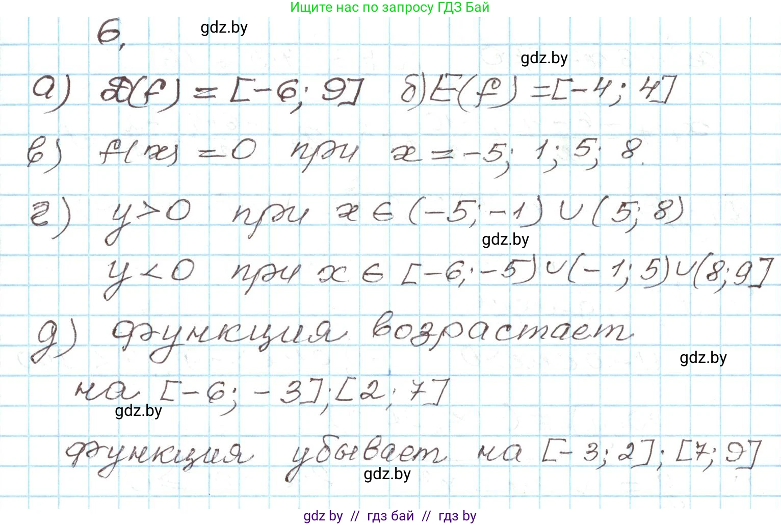Алгебра, 9 класс Учебник, авторы: Арефьева Ирина Глебовна, Пирютко Ольга Николаевна, издательство Народная асвета, Минск, 2019, голубого цвета, страница 133, номер 6, Решение