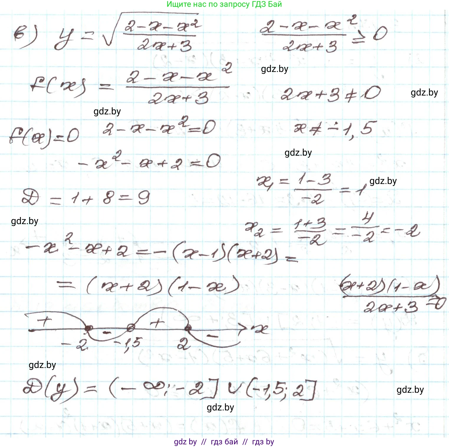 Алгебра, 9 класс Учебник, авторы: Арефьева Ирина Глебовна, Пирютко Ольга Николаевна, издательство Народная асвета, Минск, 2019, голубого цвета, страница 194, номер 3.178, Решение (продолжение 2)