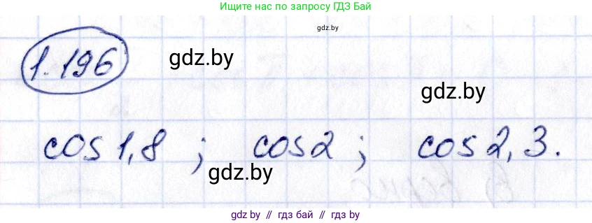 Алгебра, 10 класс Учебник, авторы: Арефьева Ирина Глебовна, Пирютко Ольга Николаевна, издательство Народная асвета, Минск, 2019, голубого цвета, страница 70, номер 1.196, Решение