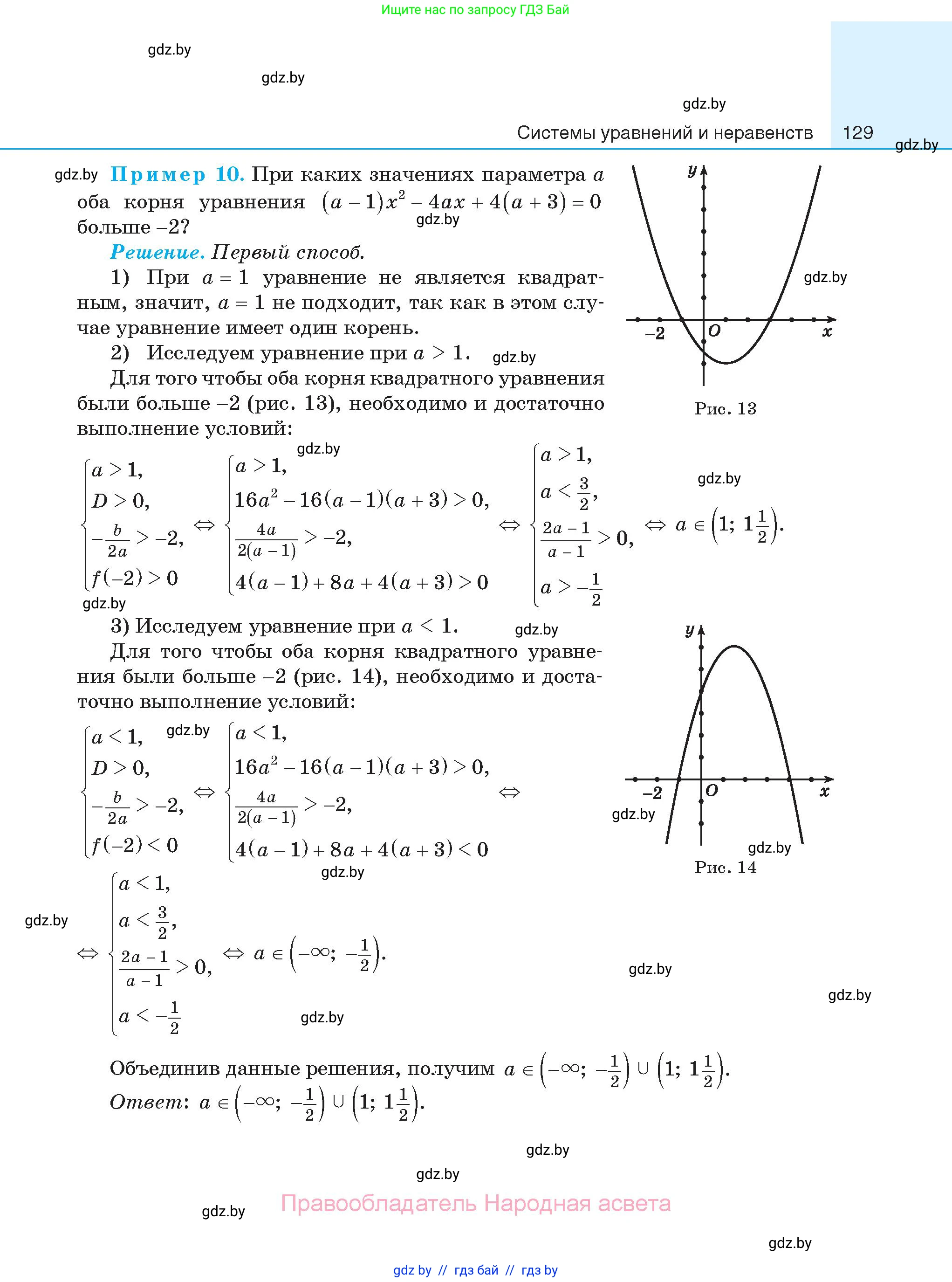 Алгебра, 11 класс Сборник задач, авторы: Арефьева Ирина Глебовна, Пирютко Ольга Николаевна, издательство Народная асвета, Минск, 2020, белого цвета, страница 129