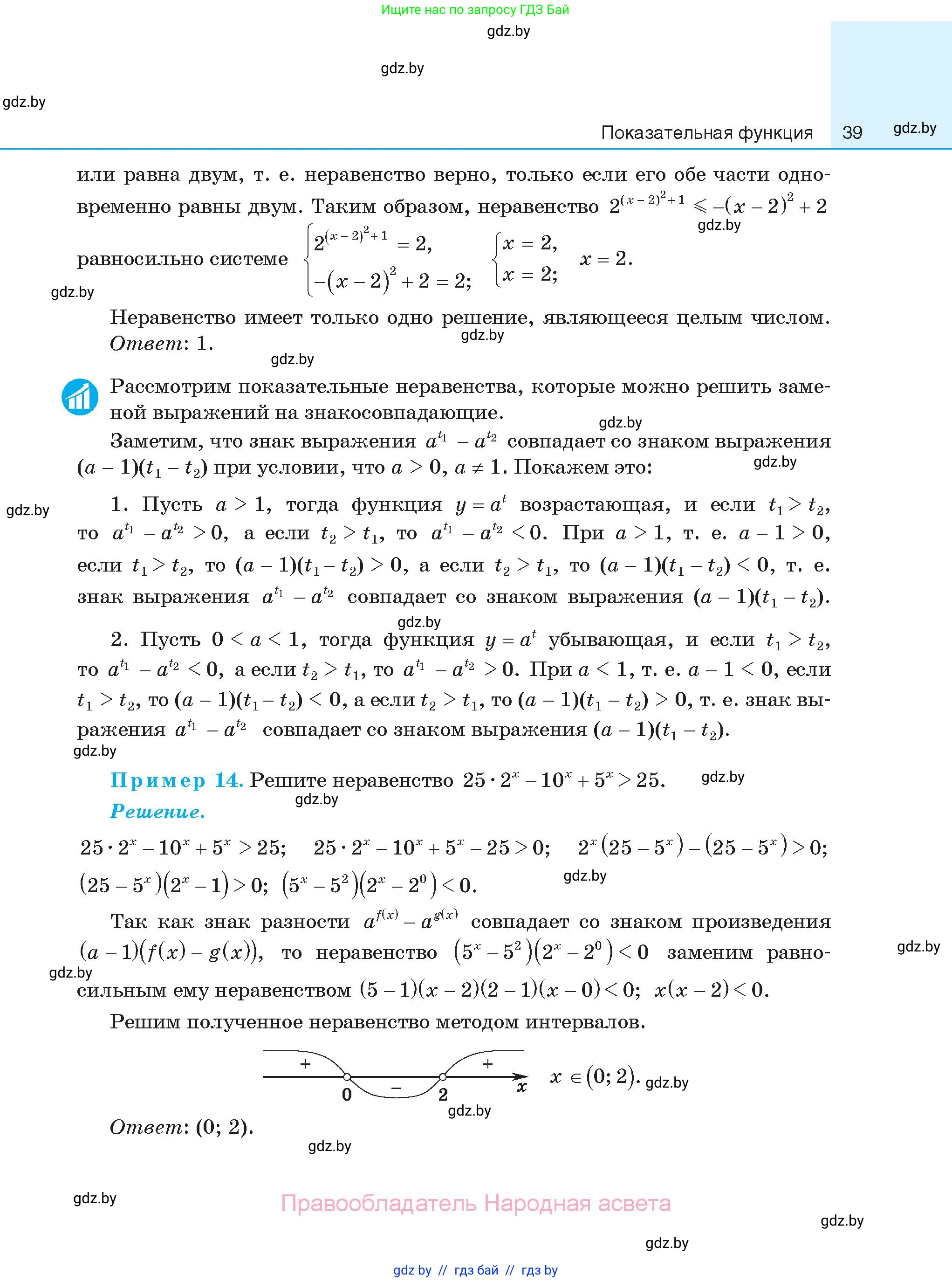 Алгебра, 11 класс Сборник задач, авторы: Арефьева Ирина Глебовна, Пирютко Ольга Николаевна, издательство Народная асвета, Минск, 2020, белого цвета, страница 39