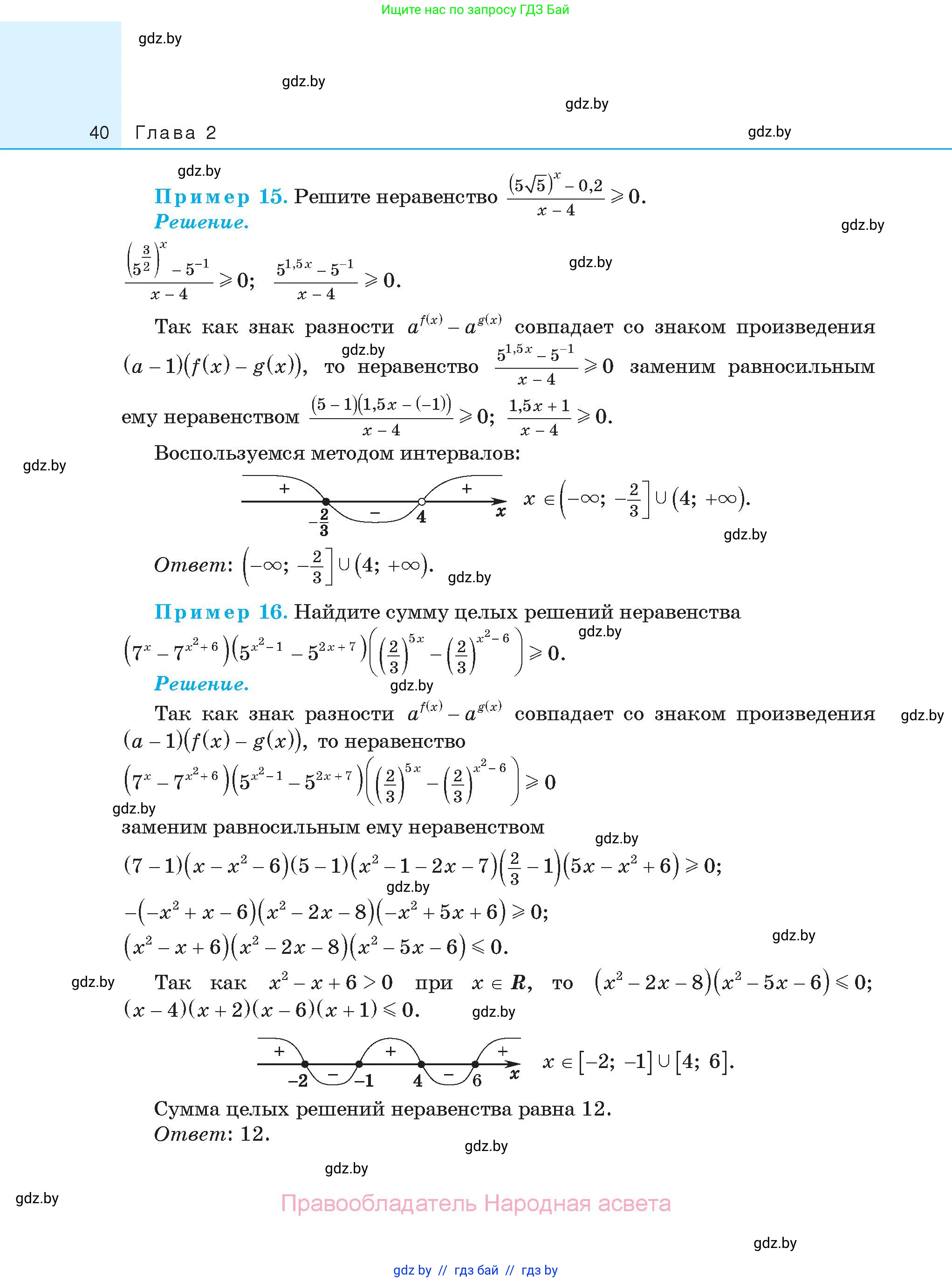 Алгебра, 11 класс Сборник задач, авторы: Арефьева Ирина Глебовна, Пирютко Ольга Николаевна, издательство Народная асвета, Минск, 2020, белого цвета, страница 40