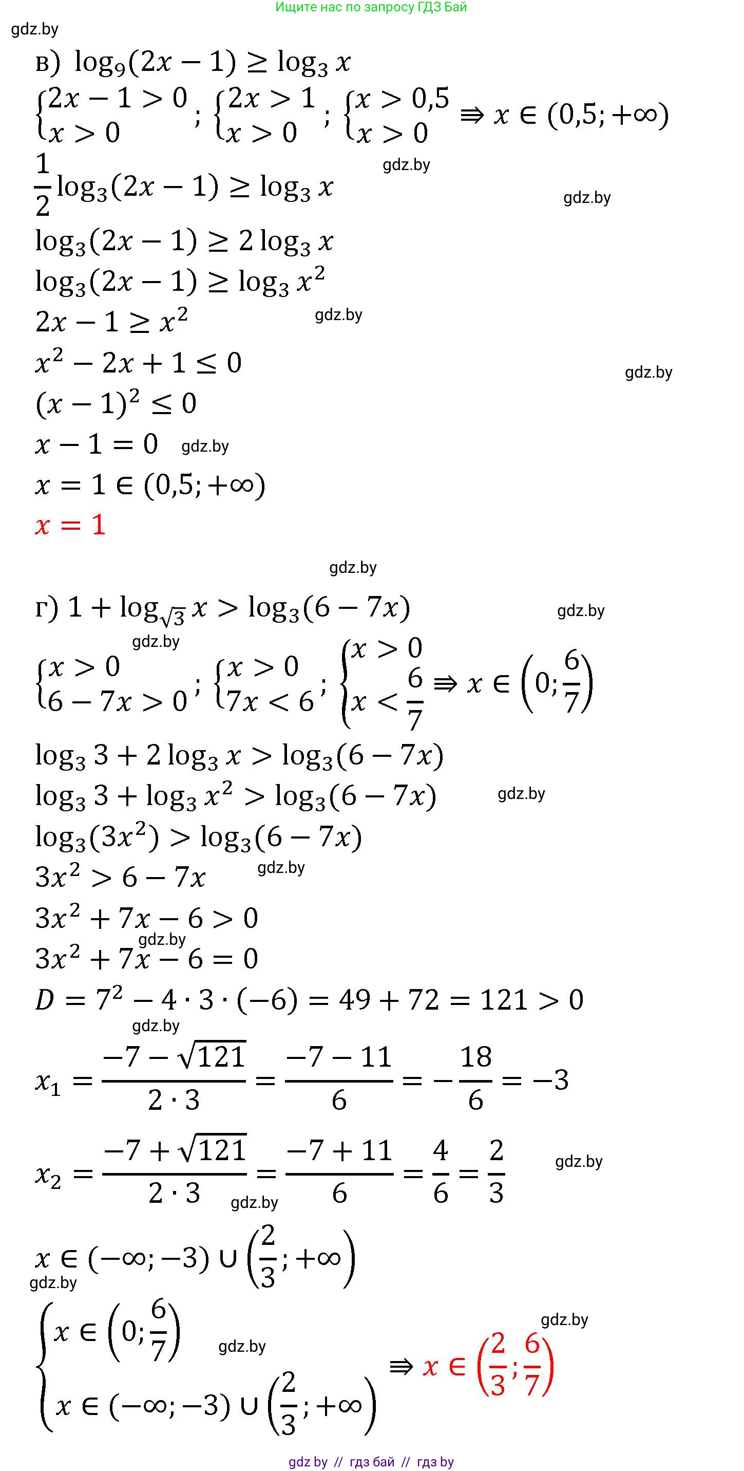 Алгебра, 11 класс Сборник задач, авторы: Арефьева Ирина Глебовна, Пирютко Ольга Николаевна, издательство Народная асвета, Минск, 2020, белого цвета, страница 93, номер 21, Решение (продолжение 2)