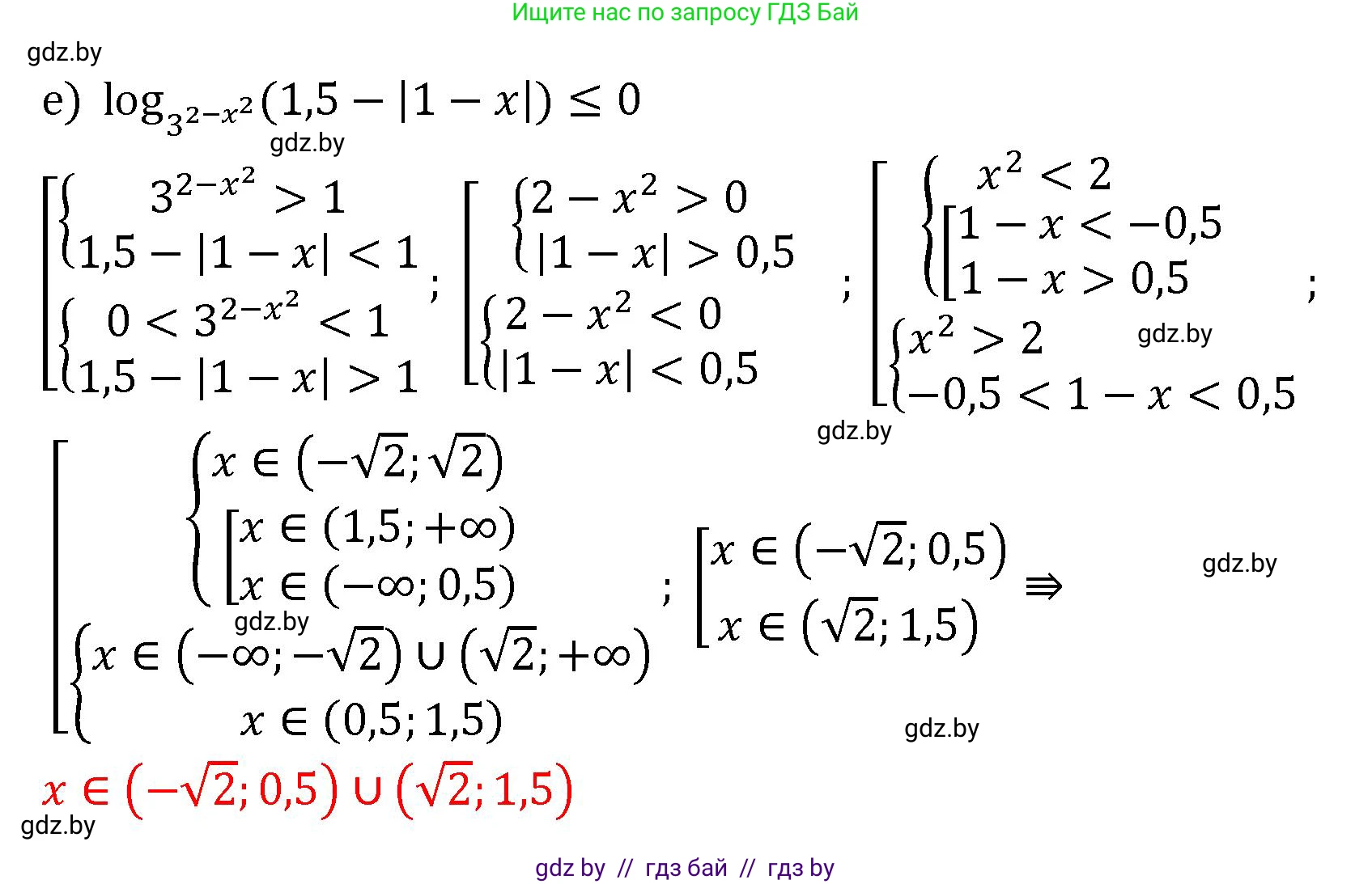Алгебра, 11 класс Сборник задач, авторы: Арефьева Ирина Глебовна, Пирютко Ольга Николаевна, издательство Народная асвета, Минск, 2020, белого цвета, страница 95, номер 36, Решение (продолжение 4)