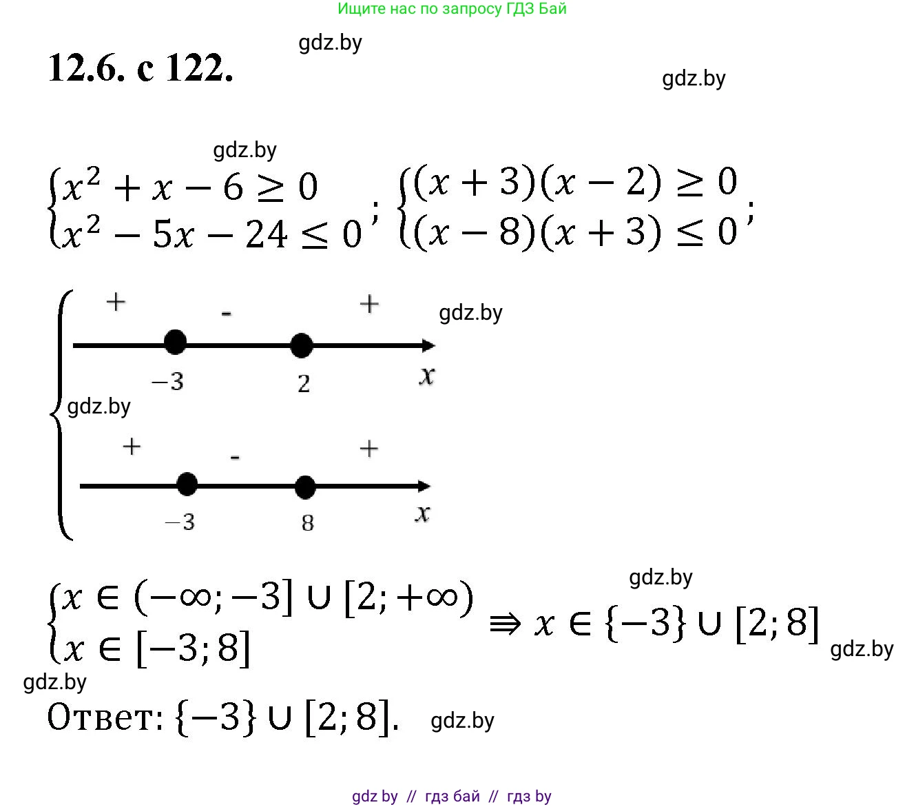 Алгебра, 11 класс Сборник задач, авторы: Арефьева Ирина Глебовна, Пирютко Ольга Николаевна, издательство Народная асвета, Минск, 2020, белого цвета, страница 122, номер 6, Решение