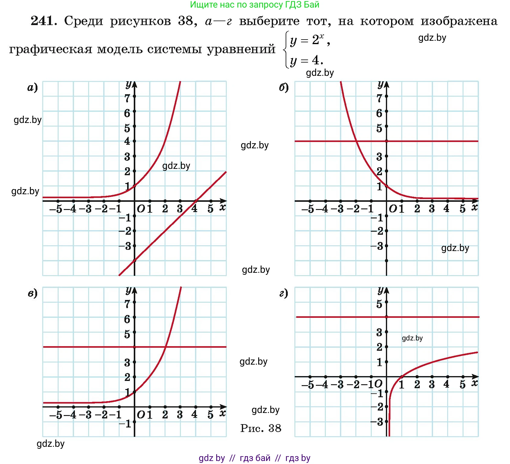 Алгебра, 11 класс Учебник, авторы: Арефьева Ирина Глебовна, Пирютко Ольга Николаевна, издательство Народная асвета, Минск, 2020, бирюзового цвета, страница 195, номер 241, Условие