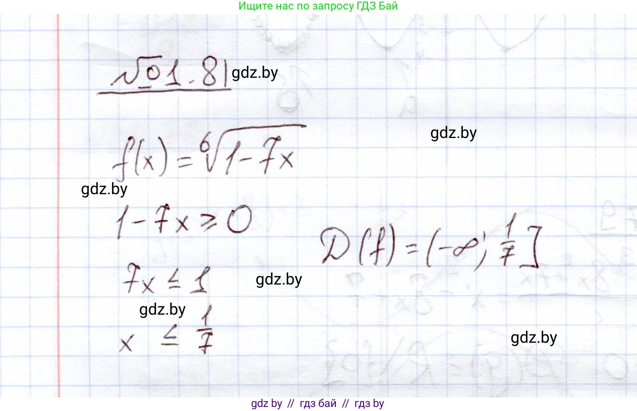 Алгебра, 11 класс Учебник, авторы: Арефьева Ирина Глебовна, Пирютко Ольга Николаевна, издательство Народная асвета, Минск, 2020, бирюзового цвета, страница 22, номер 1.81, Решение