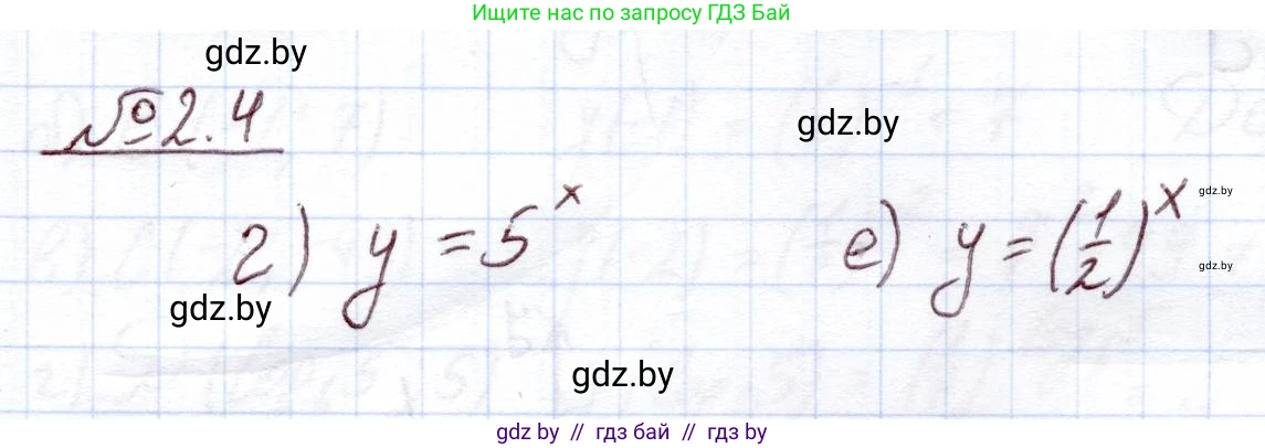 Алгебра, 11 класс Учебник, авторы: Арефьева Ирина Глебовна, Пирютко Ольга Николаевна, издательство Народная асвета, Минск, 2020, бирюзового цвета, страница 52, номер 2.4, Решение