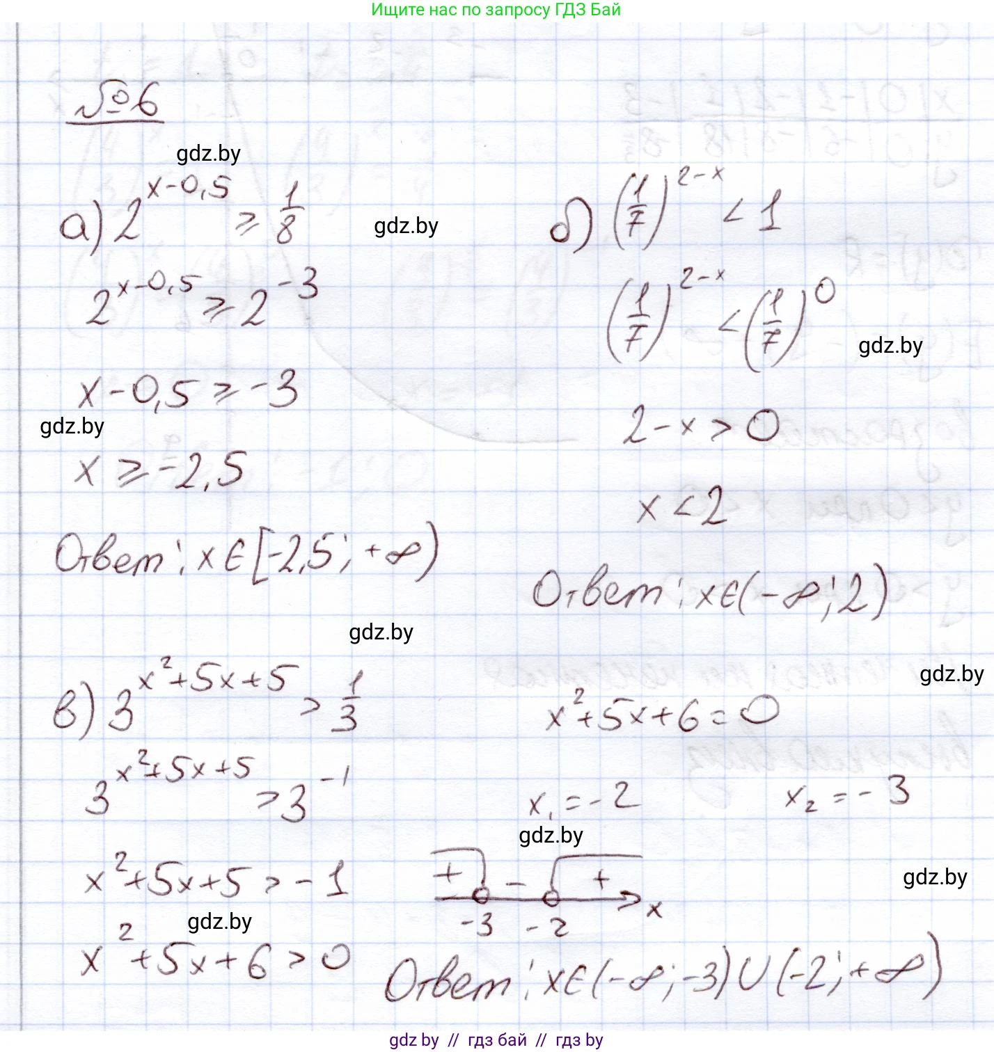 Алгебра, 11 класс Учебник, авторы: Арефьева Ирина Глебовна, Пирютко Ольга Николаевна, издательство Народная асвета, Минск, 2020, бирюзового цвета, страница 99, номер 6, Решение