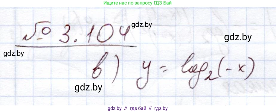 Алгебра, 11 класс Учебник, авторы: Арефьева Ирина Глебовна, Пирютко Ольга Николаевна, издательство Народная асвета, Минск, 2020, бирюзового цвета, страница 125, номер 3.104, Решение