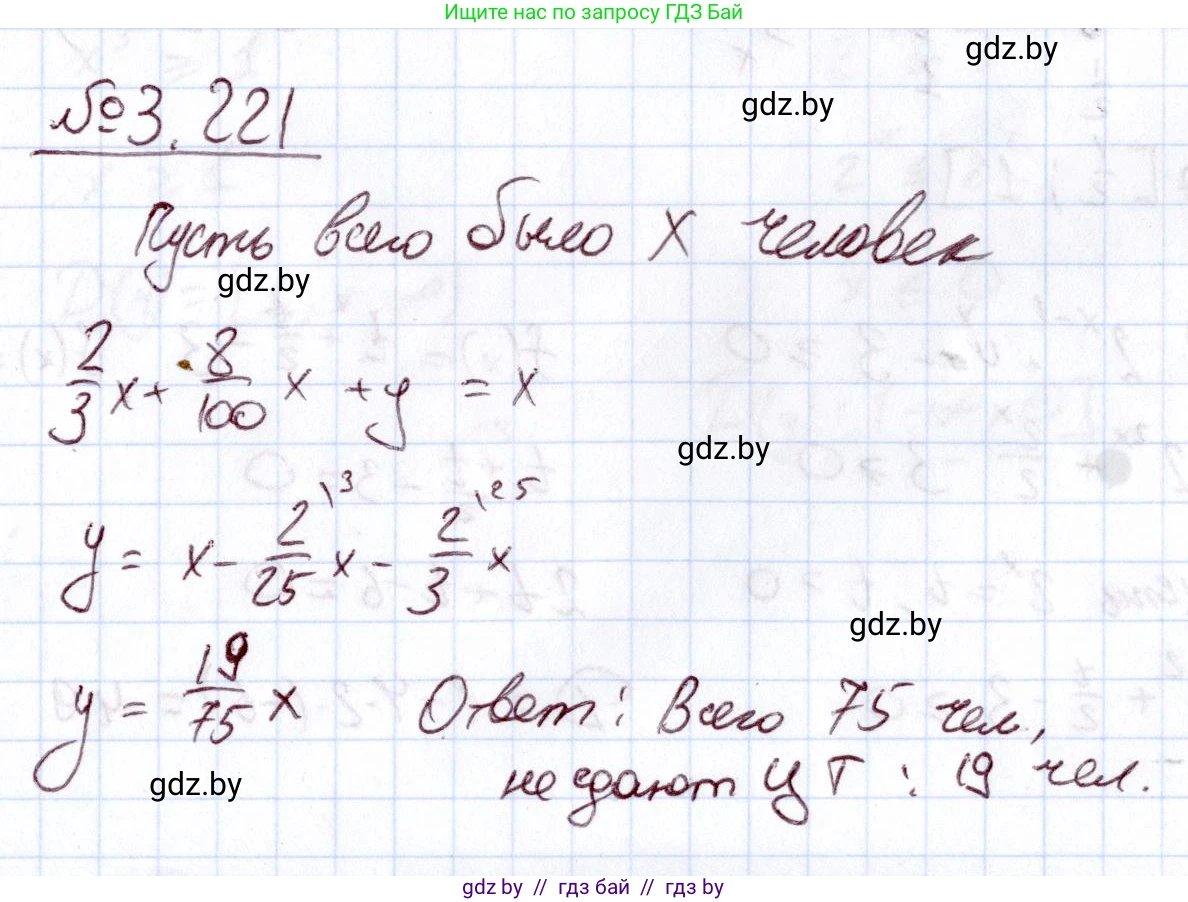 Алгебра, 11 класс Учебник, авторы: Арефьева Ирина Глебовна, Пирютко Ольга Николаевна, издательство Народная асвета, Минск, 2020, бирюзового цвета, страница 147, номер 3.221, Решение