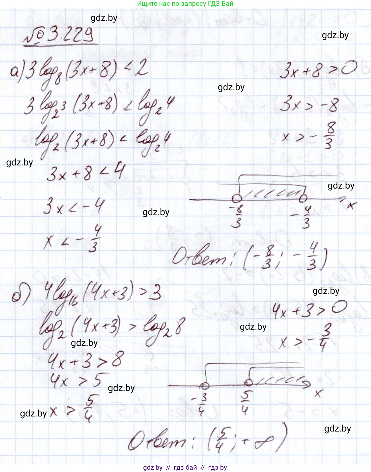 Алгебра, 11 класс Учебник, авторы: Арефьева Ирина Глебовна, Пирютко Ольга Николаевна, издательство Народная асвета, Минск, 2020, бирюзового цвета, страница 156, номер 3.229, Решение