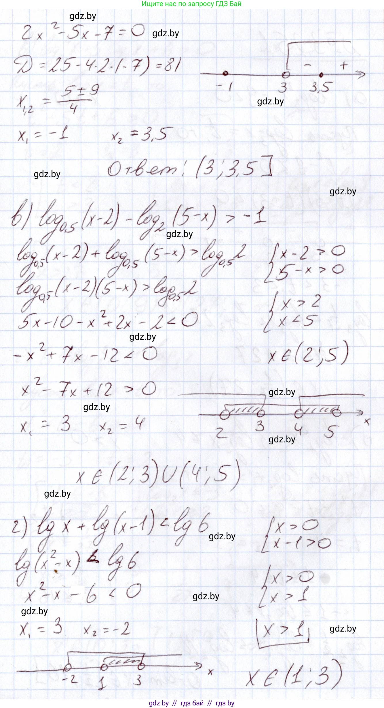 Алгебра, 11 класс Учебник, авторы: Арефьева Ирина Глебовна, Пирютко Ольга Николаевна, издательство Народная асвета, Минск, 2020, бирюзового цвета, страница 159, номер 3.250, Решение (продолжение 2)