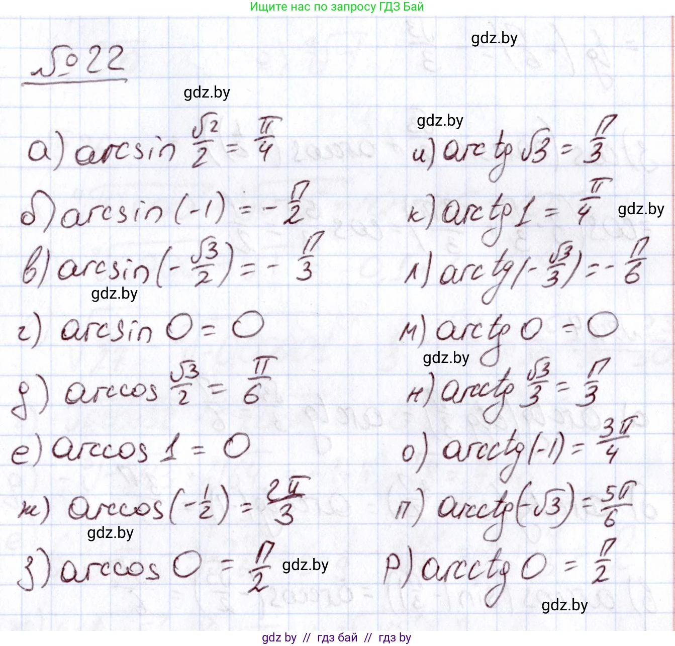 Алгебра, 11 класс Учебник, авторы: Арефьева Ирина Глебовна, Пирютко Ольга Николаевна, издательство Народная асвета, Минск, 2020, бирюзового цвета, страница 168, номер 22, Решение