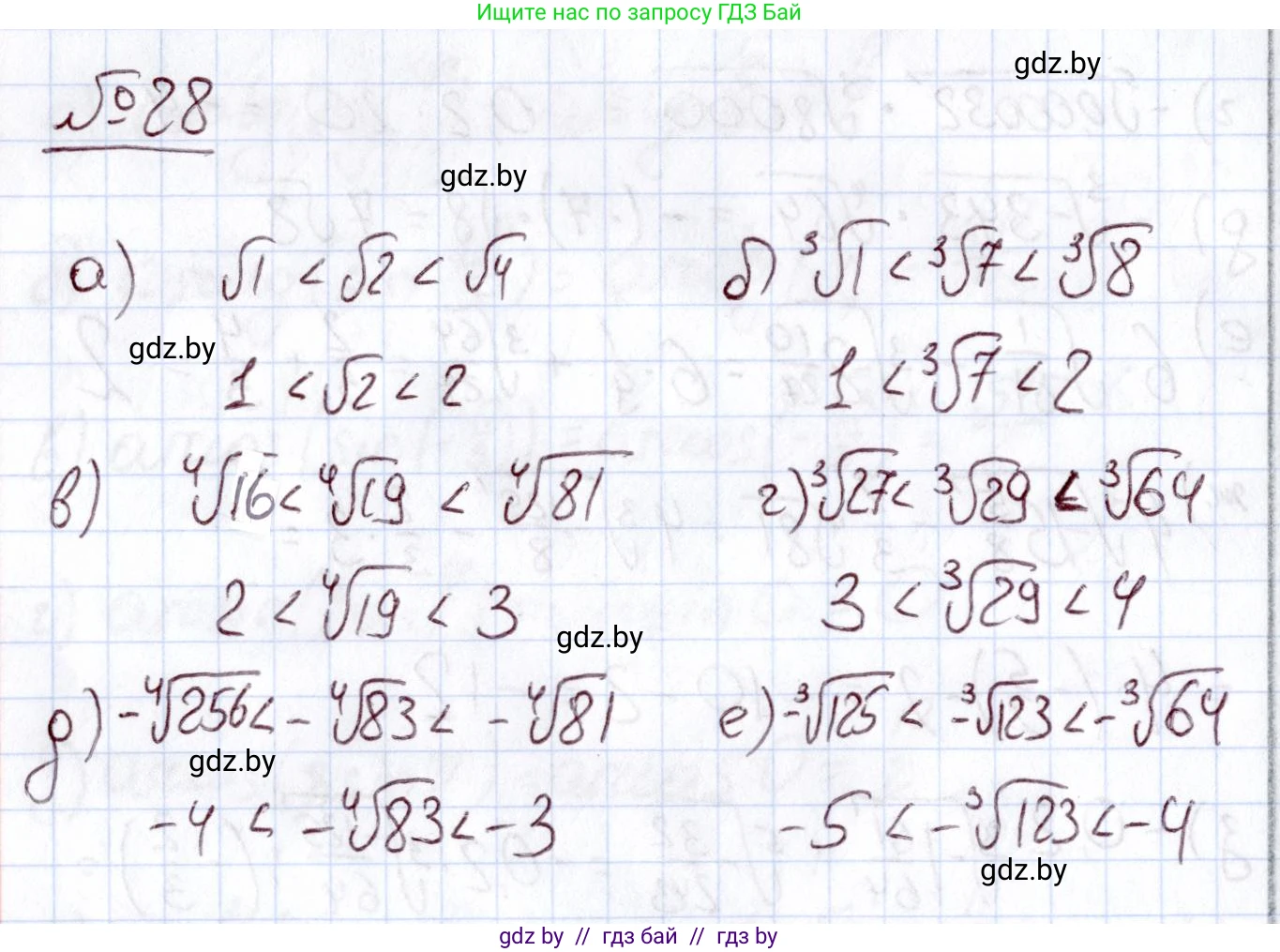 Алгебра, 11 класс Учебник, авторы: Арефьева Ирина Глебовна, Пирютко Ольга Николаевна, издательство Народная асвета, Минск, 2020, бирюзового цвета, страница 169, номер 28, Решение