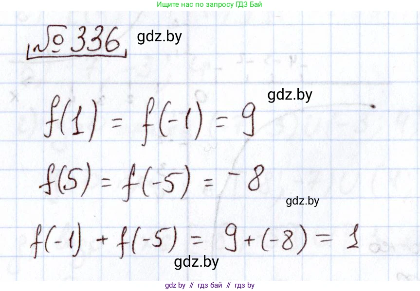 Алгебра, 11 класс Учебник, авторы: Арефьева Ирина Глебовна, Пирютко Ольга Николаевна, издательство Народная асвета, Минск, 2020, бирюзового цвета, страница 210, номер 336, Решение