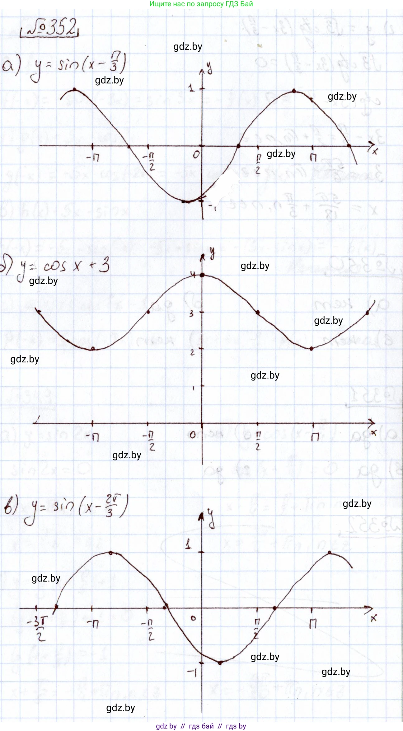 Алгебра, 11 класс Учебник, авторы: Арефьева Ирина Глебовна, Пирютко Ольга Николаевна, издательство Народная асвета, Минск, 2020, бирюзового цвета, страница 212, номер 352, Решение