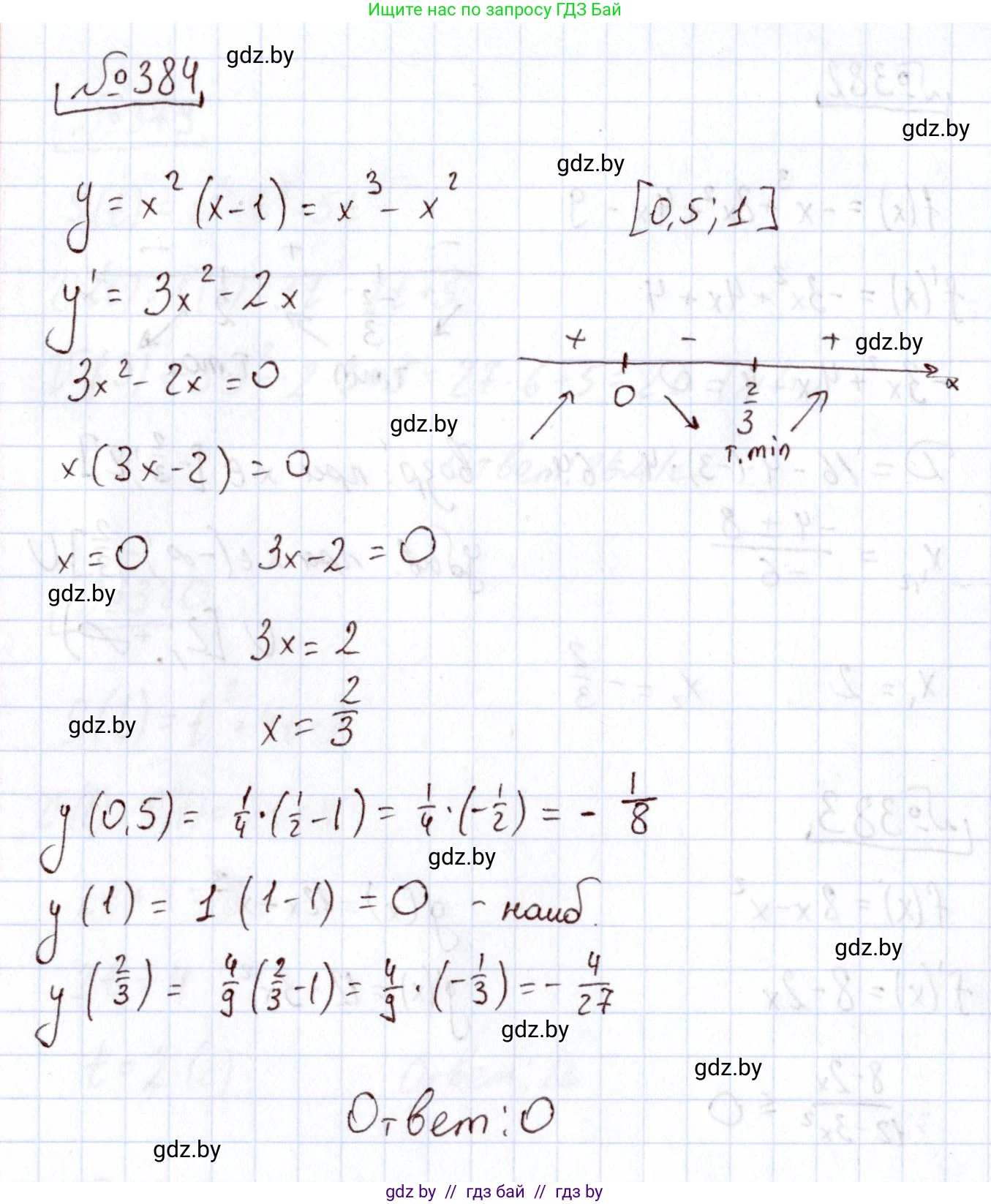 Алгебра, 11 класс Учебник, авторы: Арефьева Ирина Глебовна, Пирютко Ольга Николаевна, издательство Народная асвета, Минск, 2020, бирюзового цвета, страница 215, номер 384, Решение