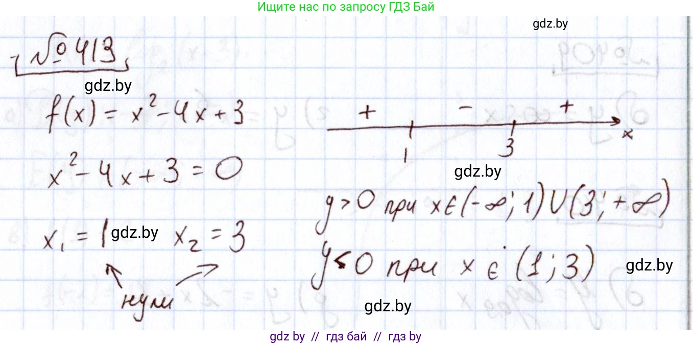 Алгебра, 11 класс Учебник, авторы: Арефьева Ирина Глебовна, Пирютко Ольга Николаевна, издательство Народная асвета, Минск, 2020, бирюзового цвета, страница 220, номер 413, Решение