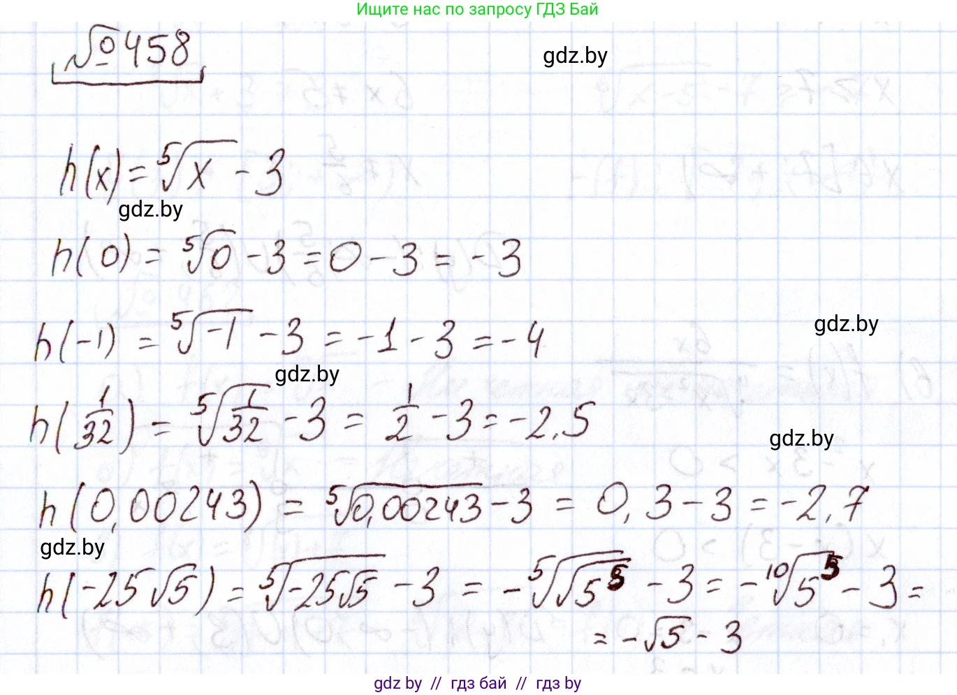 Алгебра, 11 класс Учебник, авторы: Арефьева Ирина Глебовна, Пирютко Ольга Николаевна, издательство Народная асвета, Минск, 2020, бирюзового цвета, страница 227, номер 458, Решение