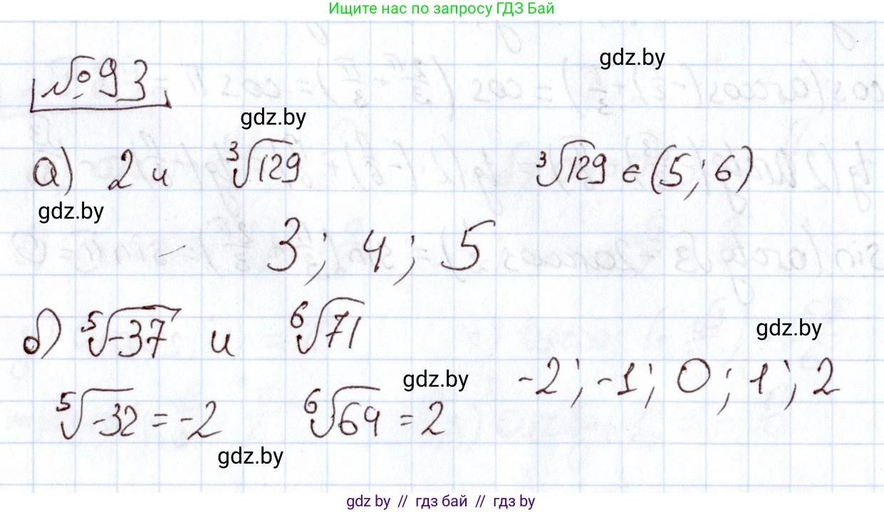 Алгебра, 11 класс Учебник, авторы: Арефьева Ирина Глебовна, Пирютко Ольга Николаевна, издательство Народная асвета, Минск, 2020, бирюзового цвета, страница 177, номер 93, Решение