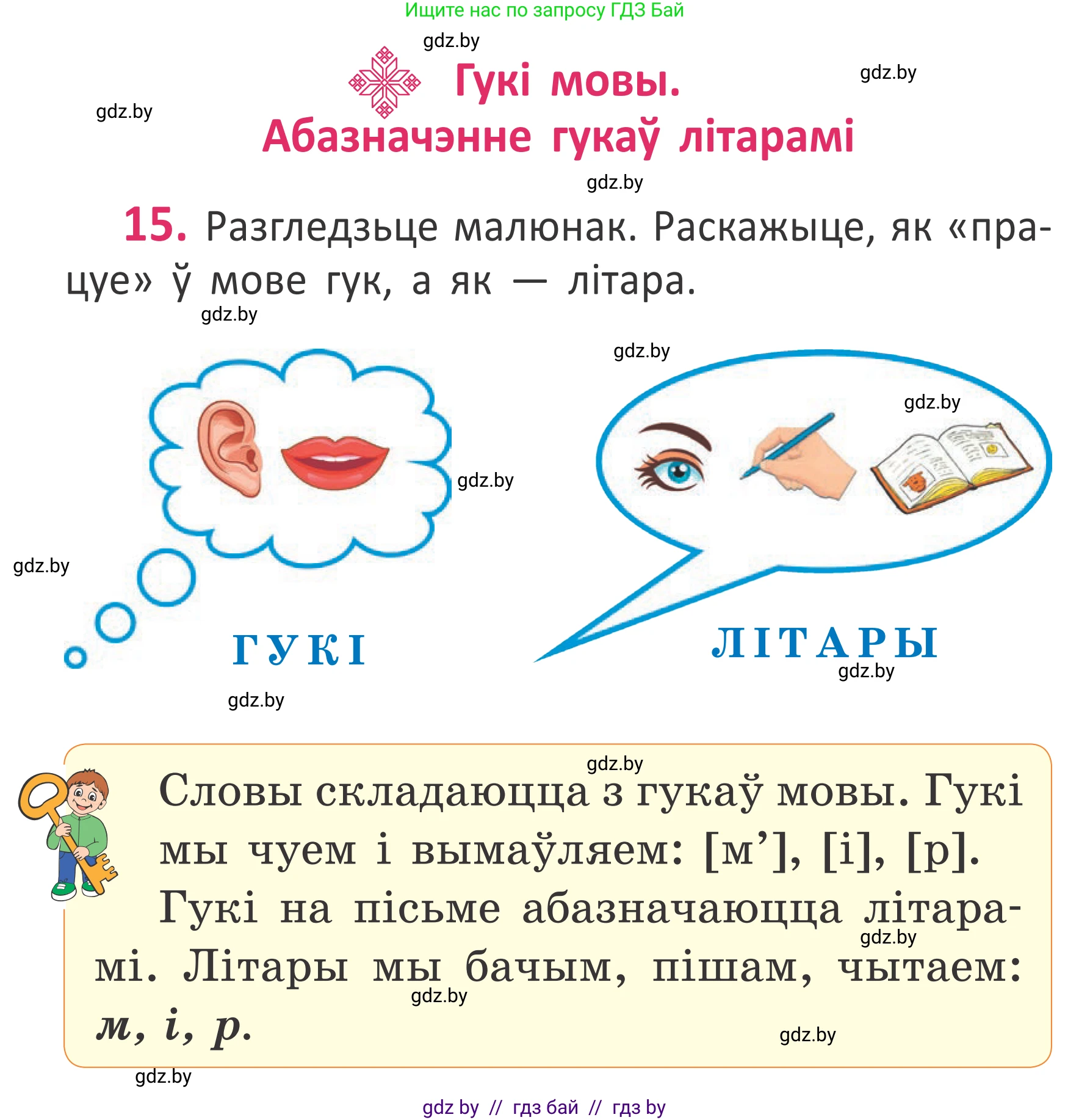 Белорусский язык (Беларуская мова), 2 класс Учебник, автор: Антановіч Наталля Міхайлаўна, издательство Нацыянальны інстытут адукацыі, Минск, 2022, голубого цвета, Часть 1, страница 13, номер 15, Условие