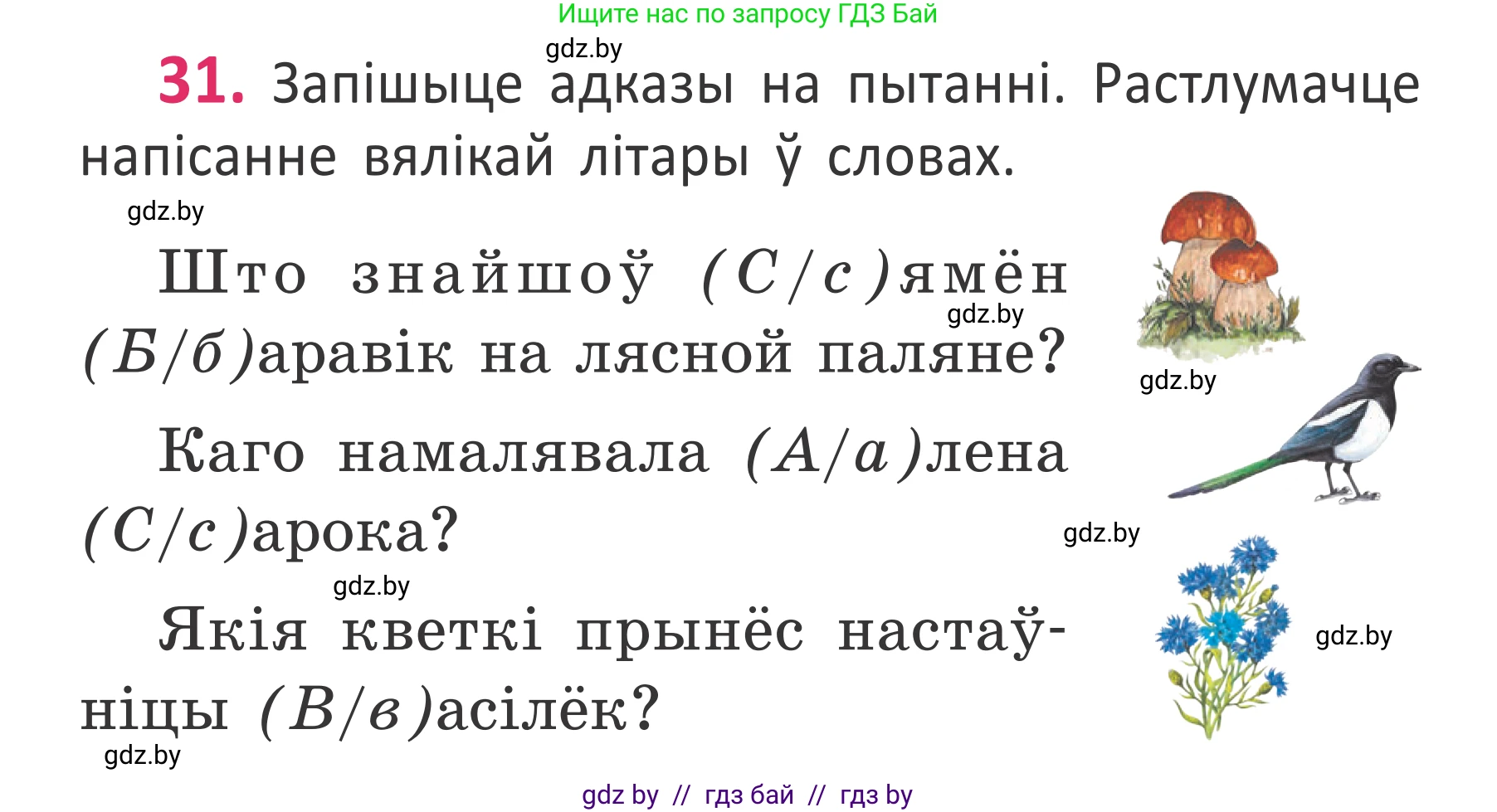 Белорусский язык (Беларуская мова), 2 класс Учебник, автор: Антановіч Наталля Міхайлаўна, издательство Нацыянальны інстытут адукацыі, Минск, 2022, голубого цвета, Часть 1, страница 24, номер 31, Условие