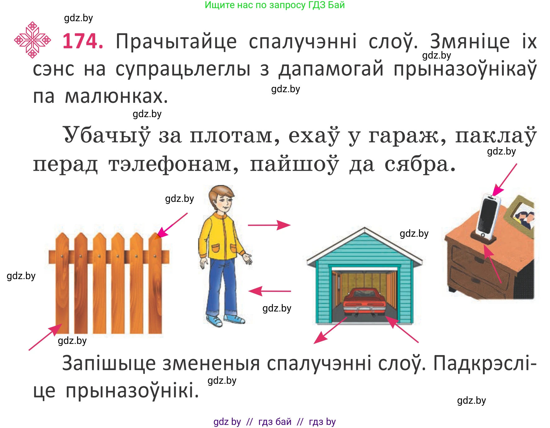 Белорусский язык (Беларуская мова), 2 класс Учебник, автор: Антановіч Наталля Міхайлаўна, издательство Нацыянальны інстытут адукацыі, Минск, 2022, голубого цвета, Часть 2, страница 130, номер 174, Условие