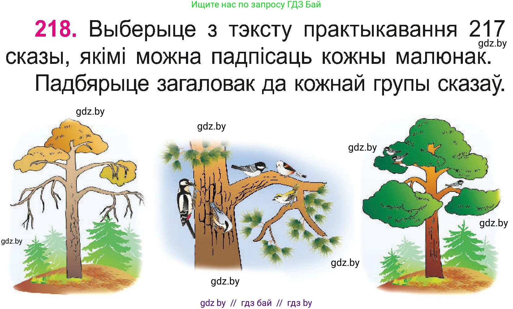Белорусский язык (Беларуская мова), 2 класс Учебник, автор: Свірыдзенка Вольга Іванаўна, издательство Нацыянальны інстытут адукацыі, Минск, 2020, голубого цвета, Часть ( Part) 2, страница 121, номер 218, Условие