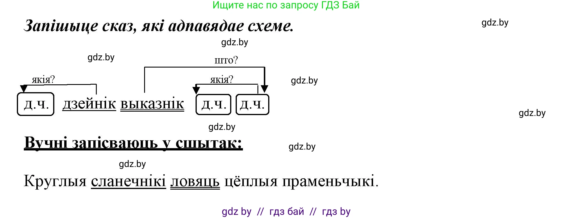 Белорусский язык (Беларуская мова), 3 класс Учебник, автор: Свірыдзенка Вольга Іванаўна, издательство Нацыянальны інстытут адукацыі, Минск, 2023, зелёного цвета, Частка 1, страница 79, номер 128, Решение (продолжение 2)