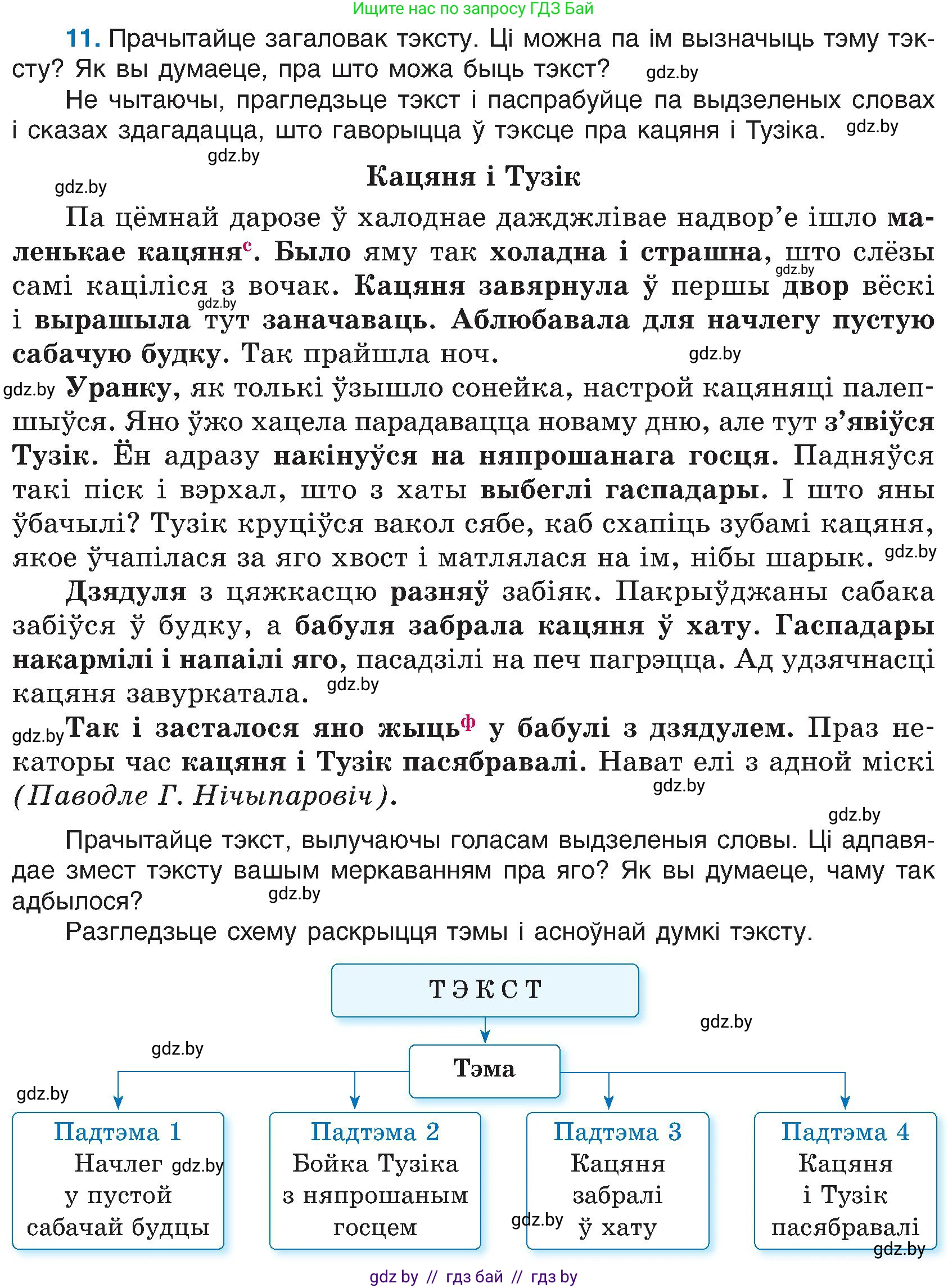 Белорусский язык (Беларуская мова), 6 класс Учебник, авторы: Валочка Ганна Міхайлаўна, Зелянко Вольга Уладзіміраўна, Мартынкевіч Святлана Васільеўна, Якуба Святлана Міхайлаўна, Бажкова Т І, издательство Акадэмія адукацыі, Минск, 2025, страница 13, номер 11, Условие 2025
