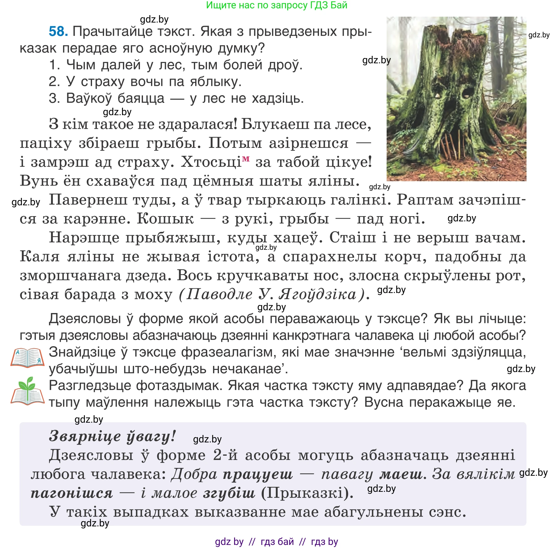 Белорусский язык (Беларуская мова), 7 класс Учебник, авторы: Валочка Ганна Міхайлаўна, Зелянко Вольга Уладзіміраўна, Язерская Святлана Анатольеўна, издательство Нацыянальны інстытут адукацыі, Минск, 2020, страница 39, номер 58, Условие