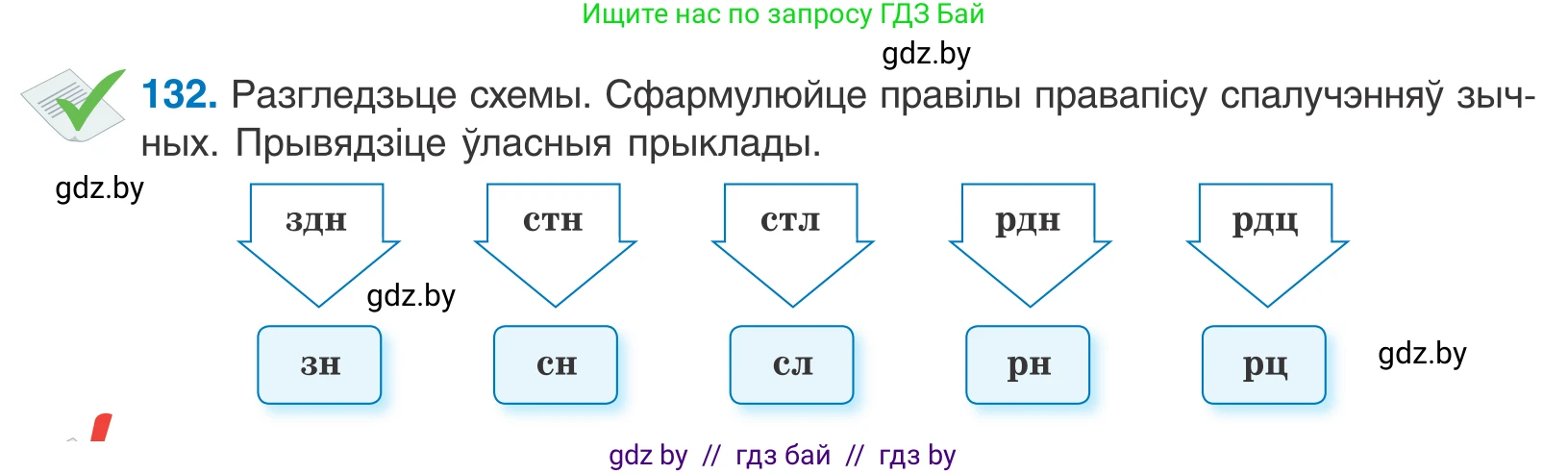Белорусский язык (Беларуская мова), 10 класс Учебник, авторы: Валочка Ганна Міхайлаўна, Васюковіч Людміла Сяргееўна, Зелянко Вольга Уладзіміраўна, Міхнёнак С С, Якуба Святлана Міхайлаўна, издательство Нацыянальны інстытут адукацыі, Минск, 2020, страница 77, номер 132, Условие