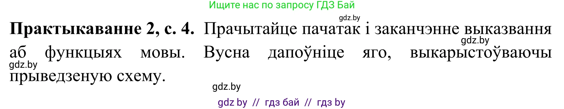 Белорусский язык (Беларуская мова), 10 класс Учебник, авторы: Валочка Ганна Міхайлаўна, Васюковіч Людміла Сяргееўна, Зелянко Вольга Уладзіміраўна, Міхнёнак С С, Якуба Святлана Міхайлаўна, издательство Нацыянальны інстытут адукацыі, Минск, 2020, страница 4, номер 2, Решение 1