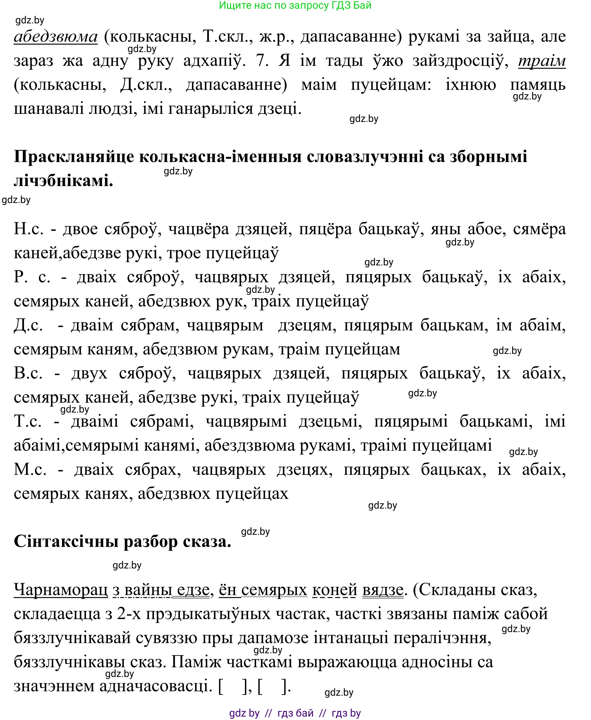 Белорусский язык (Беларуская мова), 10 класс Учебник, авторы: Валочка Ганна Міхайлаўна, Васюковіч Людміла Сяргееўна, Зелянко Вольга Уладзіміраўна, Міхнёнак С С, Якуба Святлана Міхайлаўна, издательство Нацыянальны інстытут адукацыі, Минск, 2020, страница 173, номер 282, Решение 1 (продолжение 2)